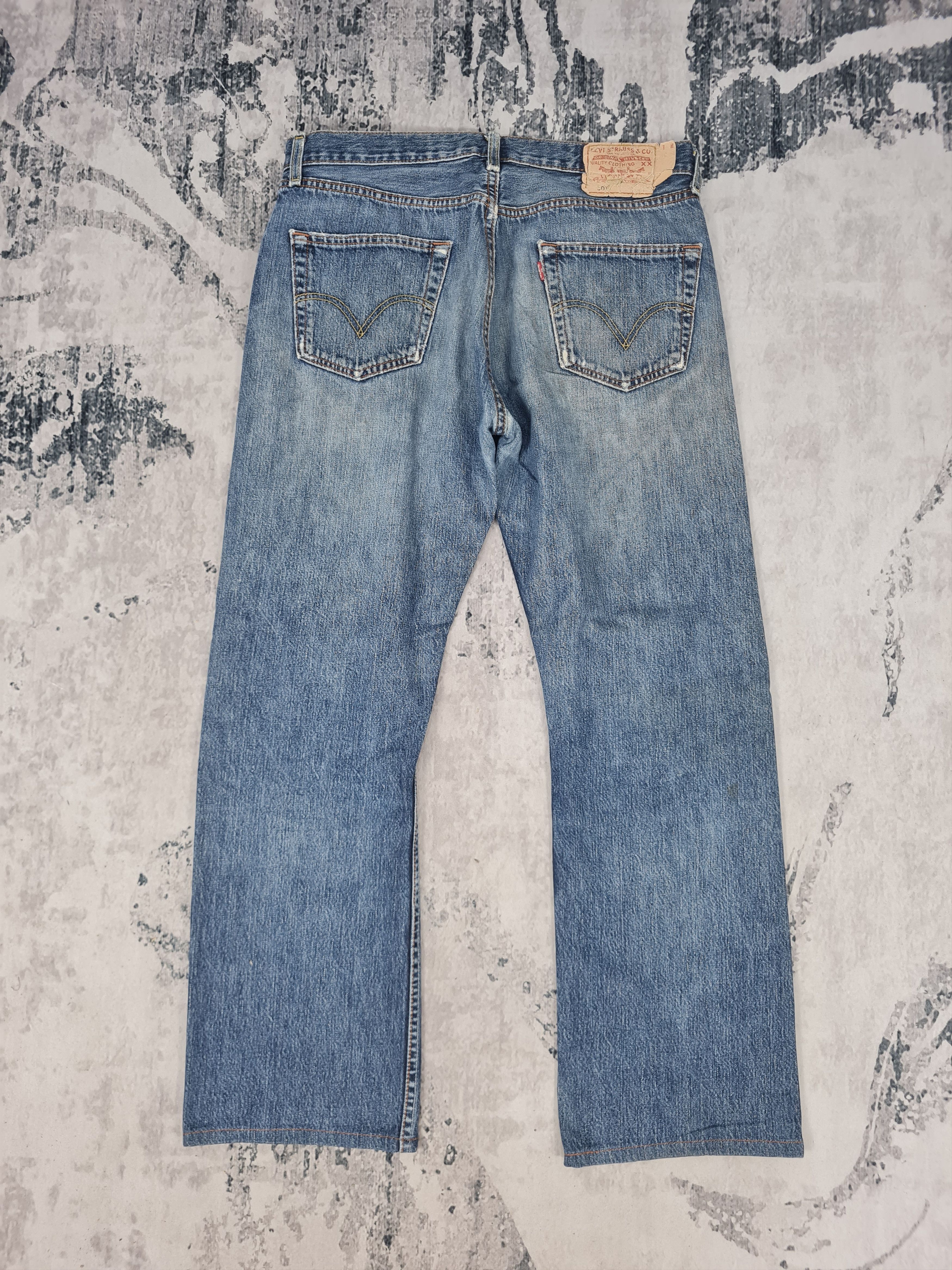 Levi's LEVIS 501 Distressed Cropped Ripped Jeans L0323 Size 34x29 Size US 34 / EU 50 - 2 Thumbnail