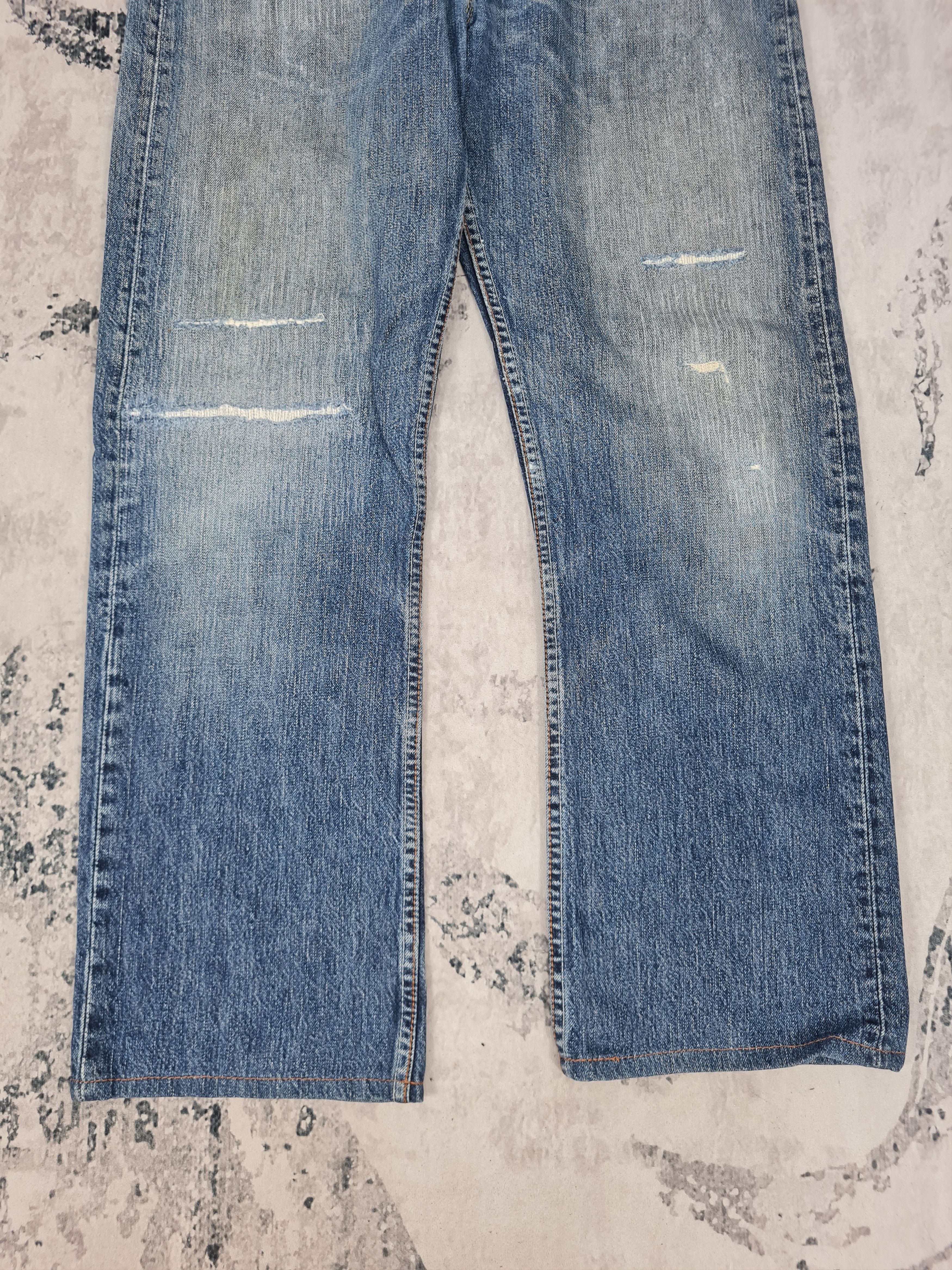 Levi's LEVIS 501 Distressed Cropped Ripped Jeans L0323 Size 34x29 Size US 34 / EU 50 - 3 Thumbnail