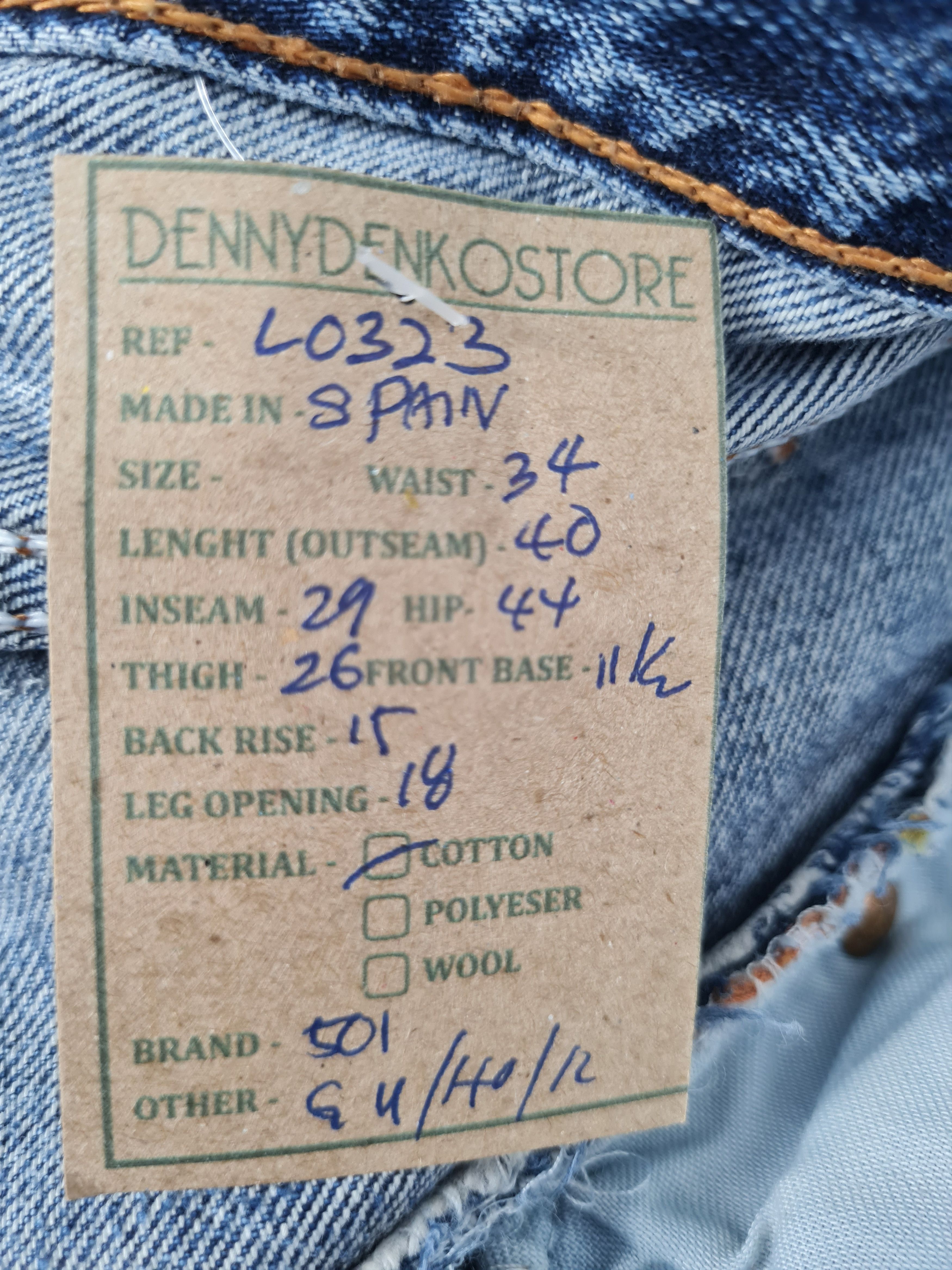 Levi's LEVIS 501 Distressed Cropped Ripped Jeans L0323 Size 34x29 Size US 34 / EU 50 - 13 Thumbnail