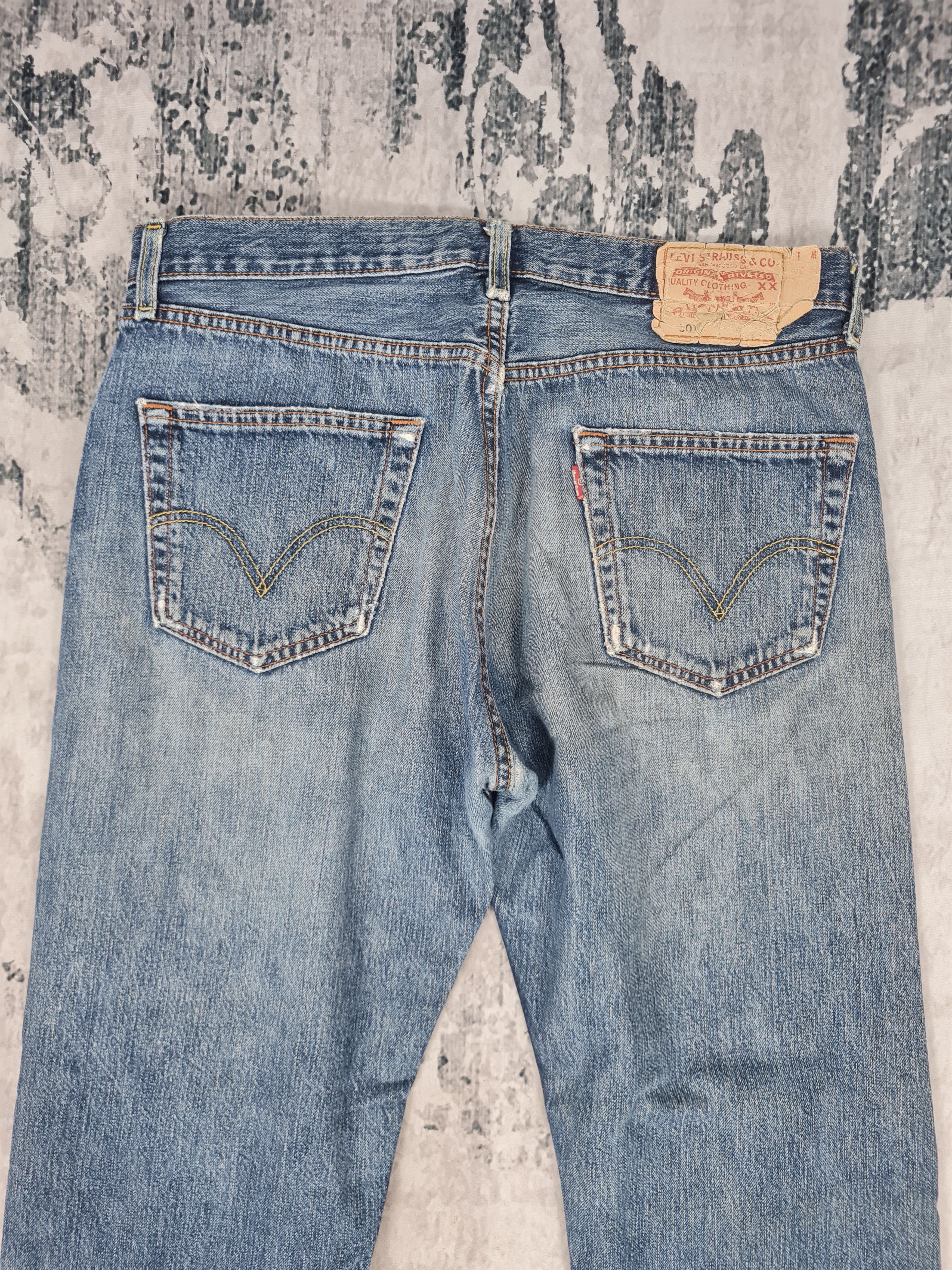 Levi's LEVIS 501 Distressed Cropped Ripped Jeans L0323 Size 34x29 Size US 34 / EU 50 - 9 Thumbnail