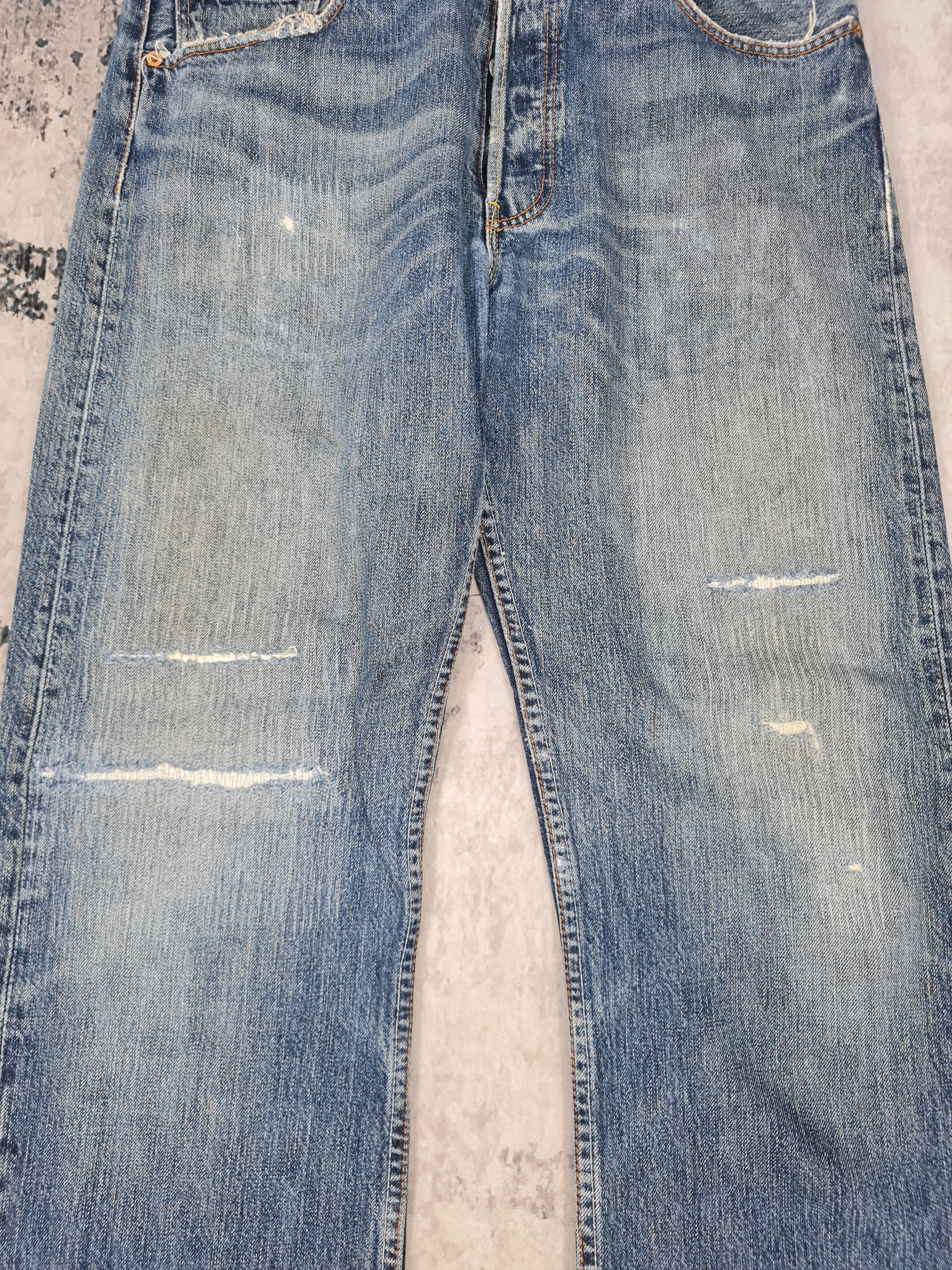 Levi's LEVIS 501 Distressed Cropped Ripped Jeans L0323 Size 34x29 Size US 34 / EU 50 - 6 Thumbnail