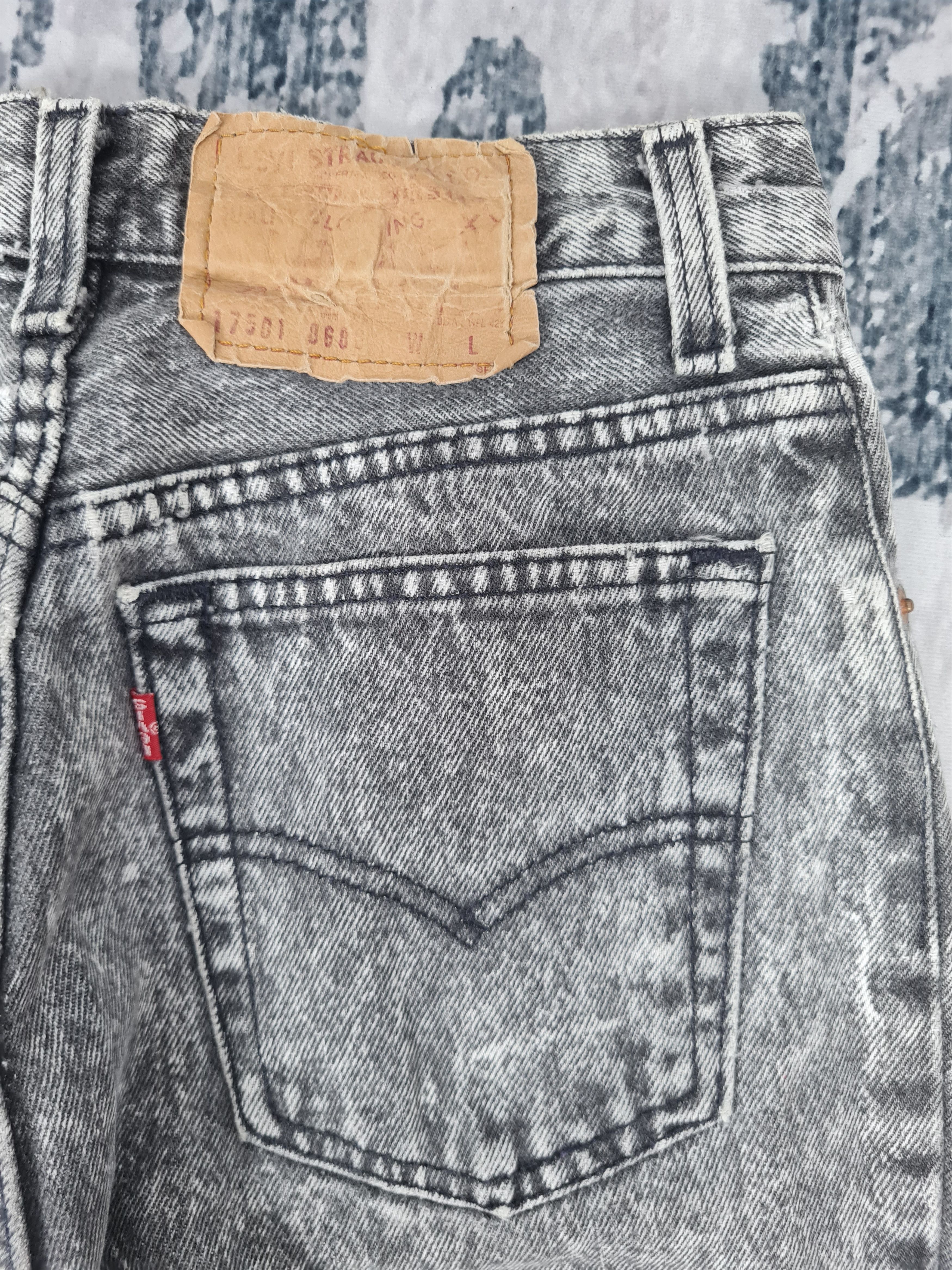 Levi's Vtg 80's LEVIS 17501 Faded Stone Wash Slim Fit L0327 26X33 Size 26" / US 2 / IT 38 - 7 Thumbnail