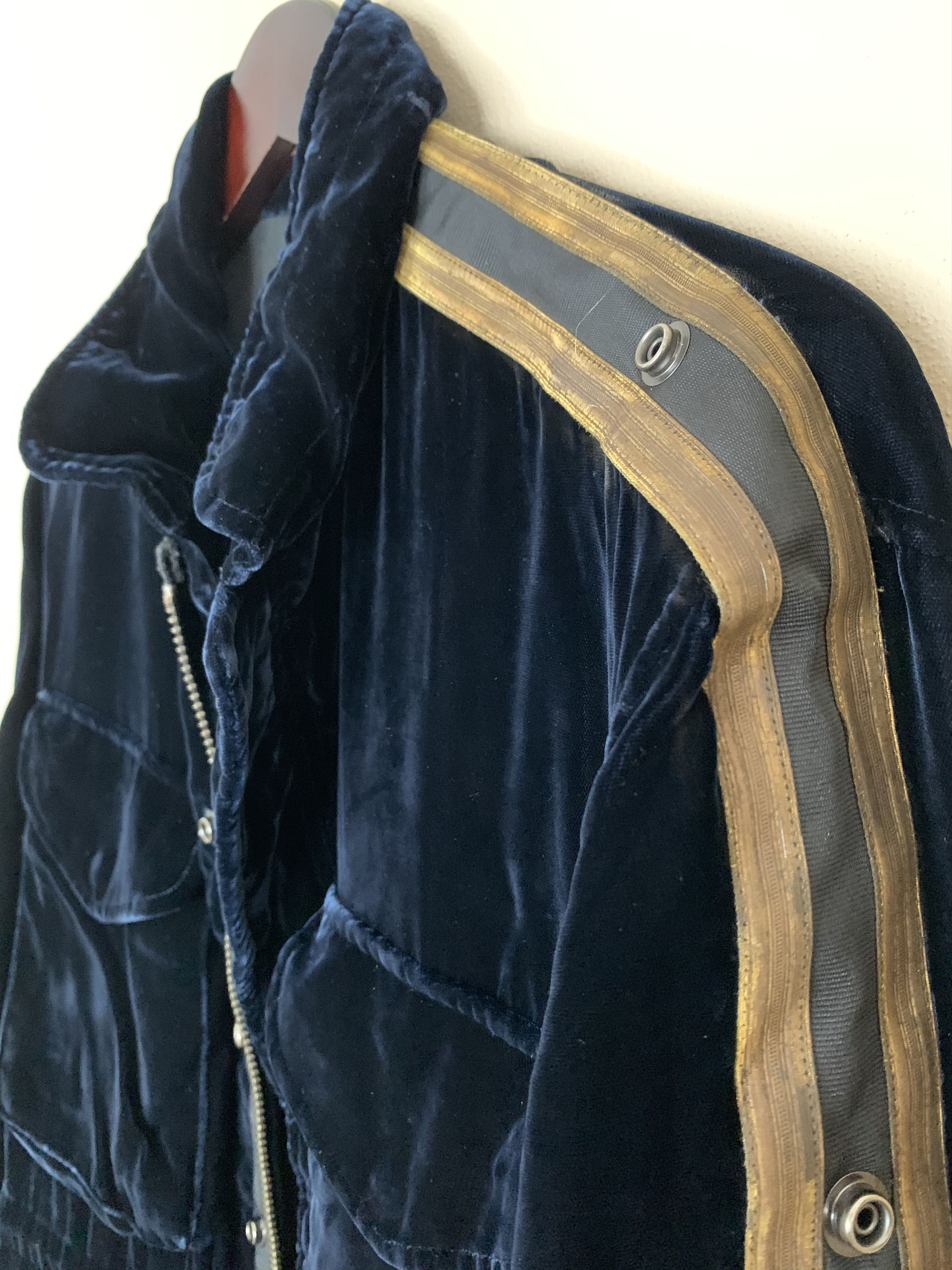 Greg Lauren Greg Lauren Black Velvet Royal M51 Jacket Size US S / EU 44-46 / 1 - 7 Thumbnail