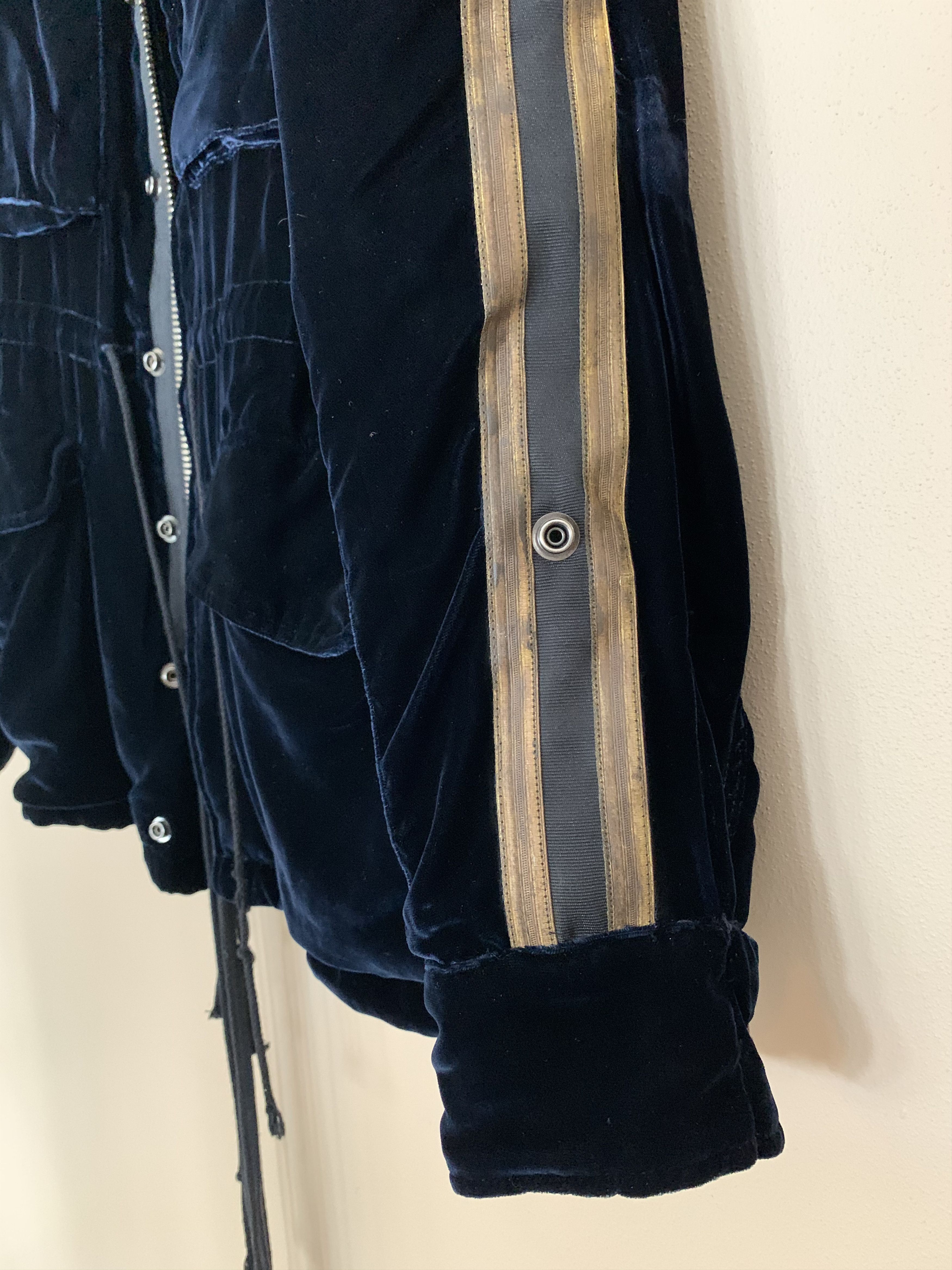 Greg Lauren Greg Lauren Black Velvet Royal M51 Jacket Size US S / EU 44-46 / 1 - 8 Thumbnail