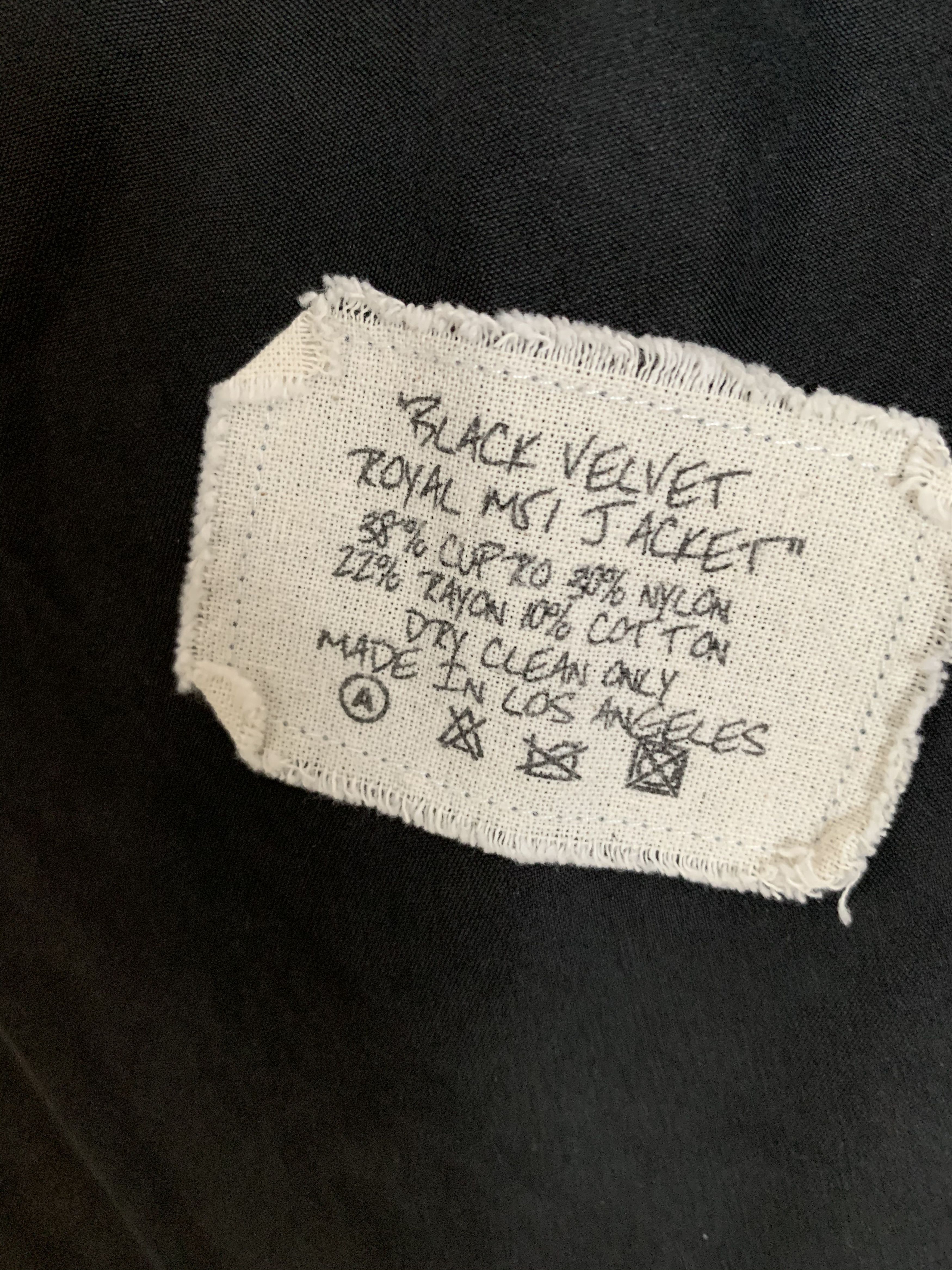 Greg Lauren Greg Lauren Black Velvet Royal M51 Jacket Size US S / EU 44-46 / 1 - 10 Thumbnail