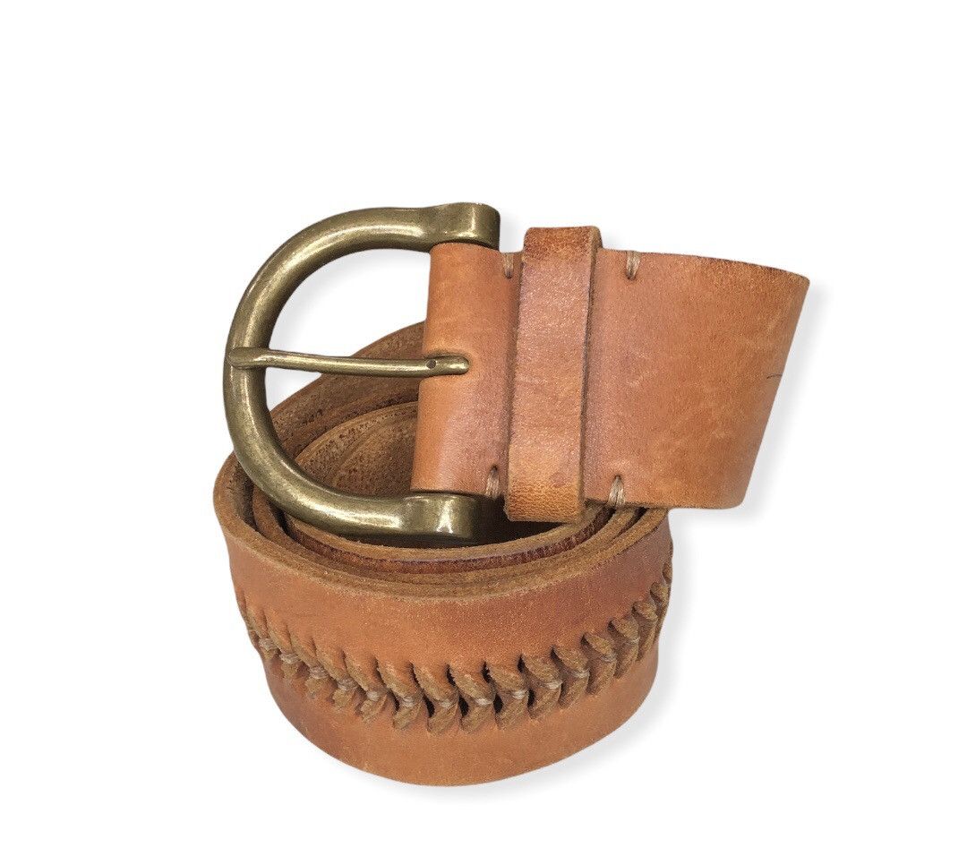 Leather RLL Ralph Lauren Leather Buckle Belts Size ONE SIZE - 1 Thumbnail