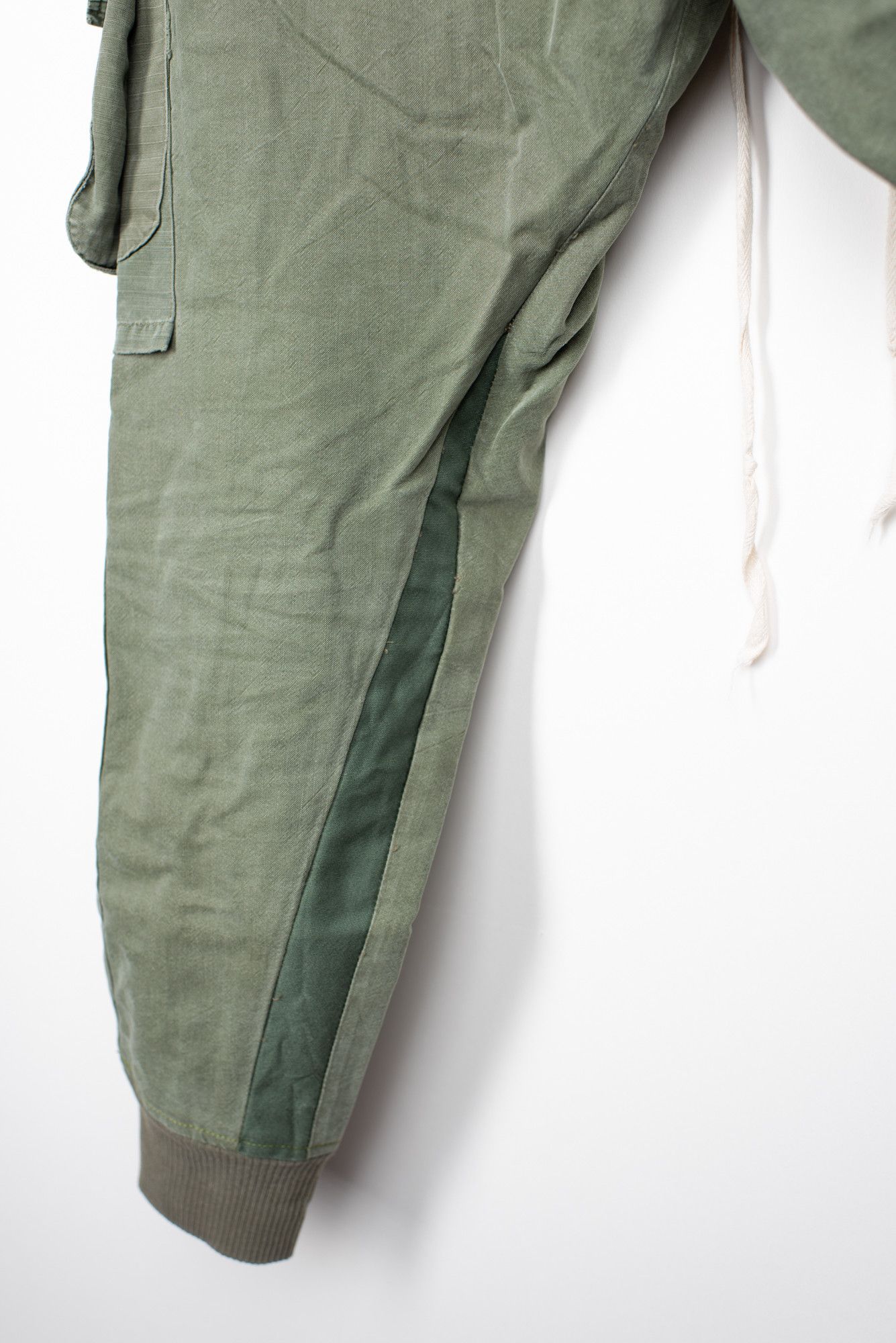 Greg Lauren Grey fleece / army tent slim cargo lounge pant Size US 30 / EU 46 - 10 Thumbnail