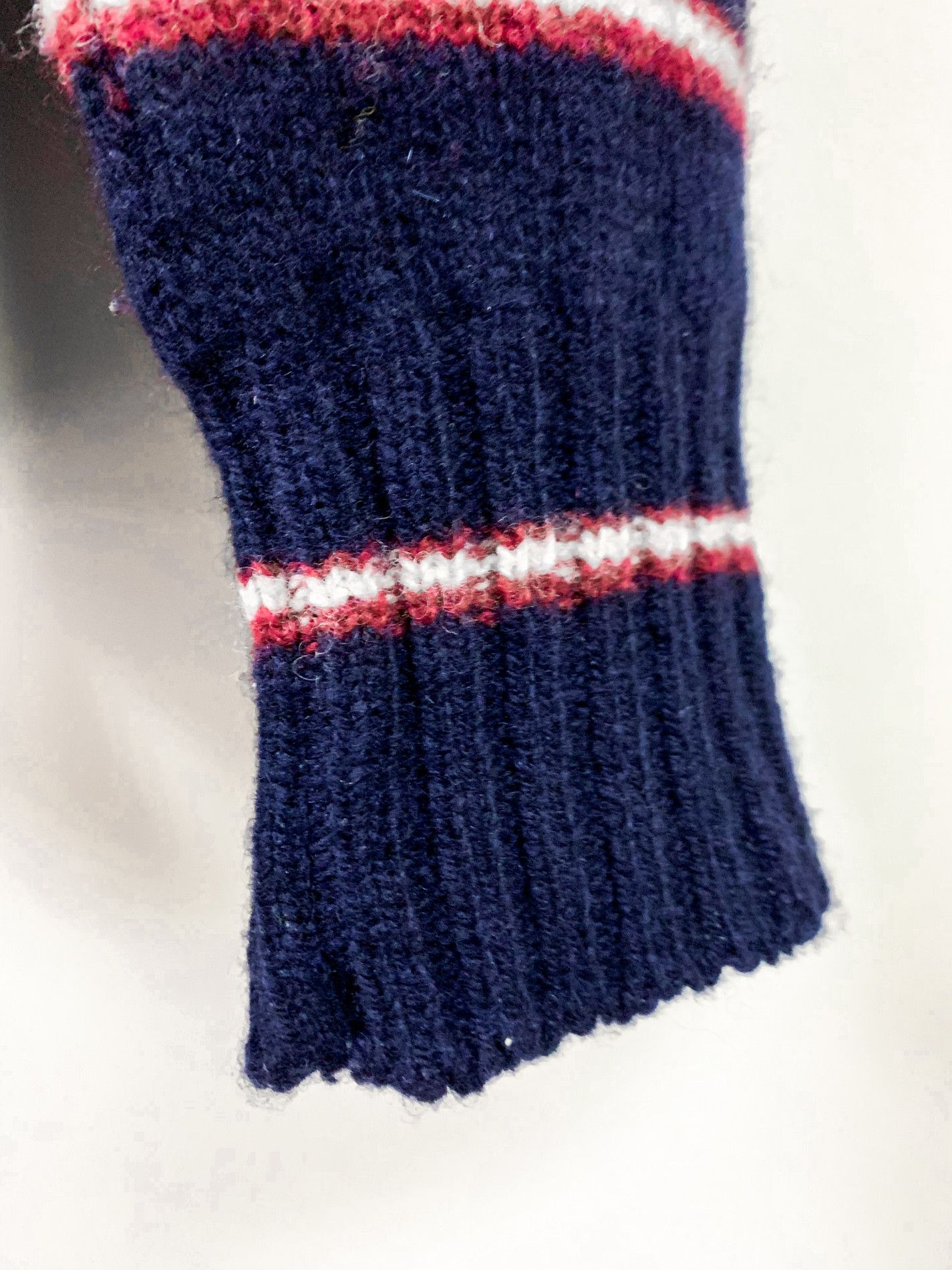 Saint Laurent Paris FW14 Striped Wool Sweater Blue Red White Size US S / EU 44-46 / 1 - 5 Thumbnail