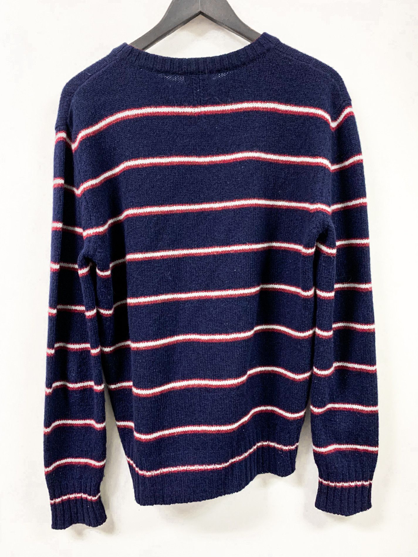 Saint Laurent Paris FW14 Striped Wool Sweater Blue Red White Size US S / EU 44-46 / 1 - 2 Thumbnail