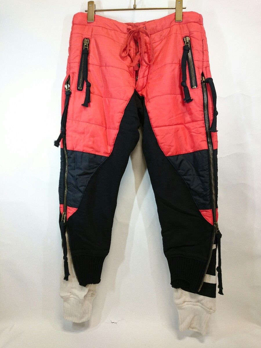 Greg Lauren Red Puffy Zip Pant Size US 30 / EU 46 - 7 Thumbnail