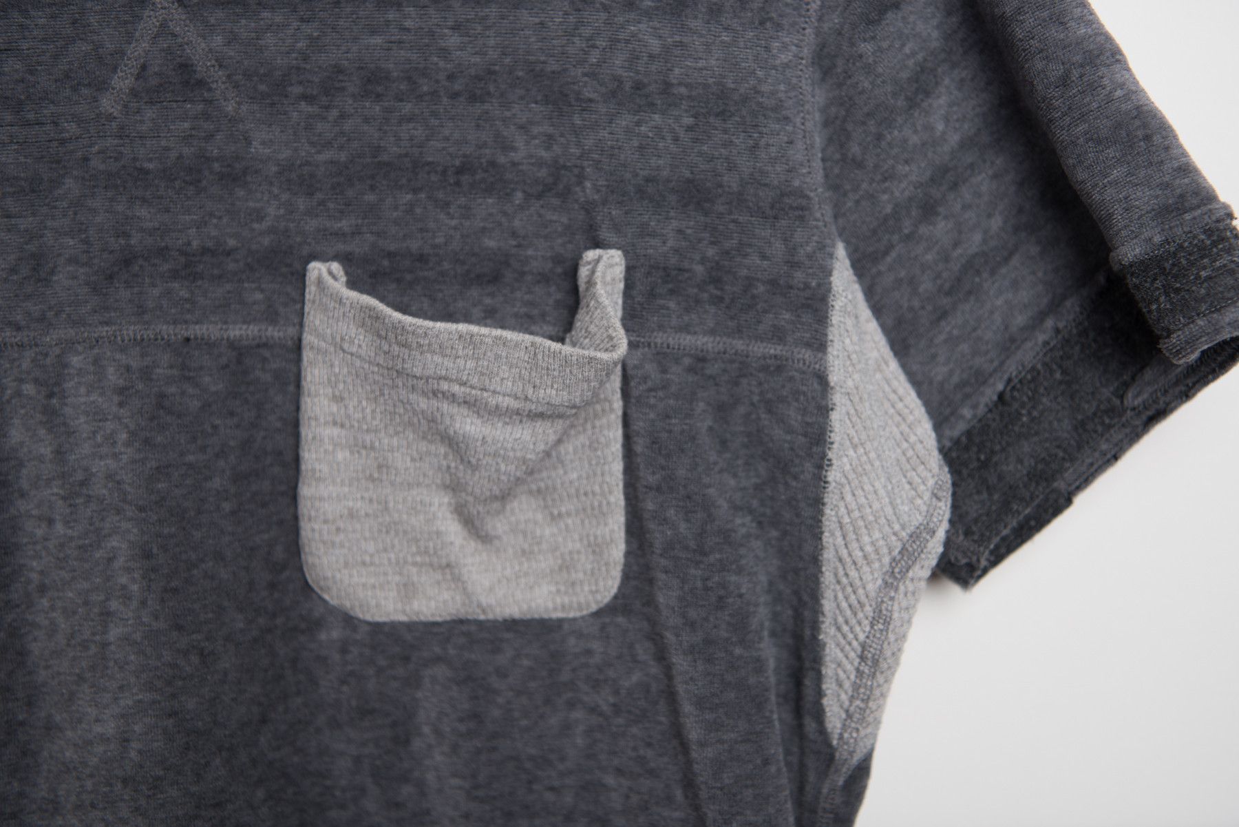 Takahiromiyashita The Soloist. Gray mixed fabric tee Size US S / EU 44-46 / 1 - 2 Thumbnail