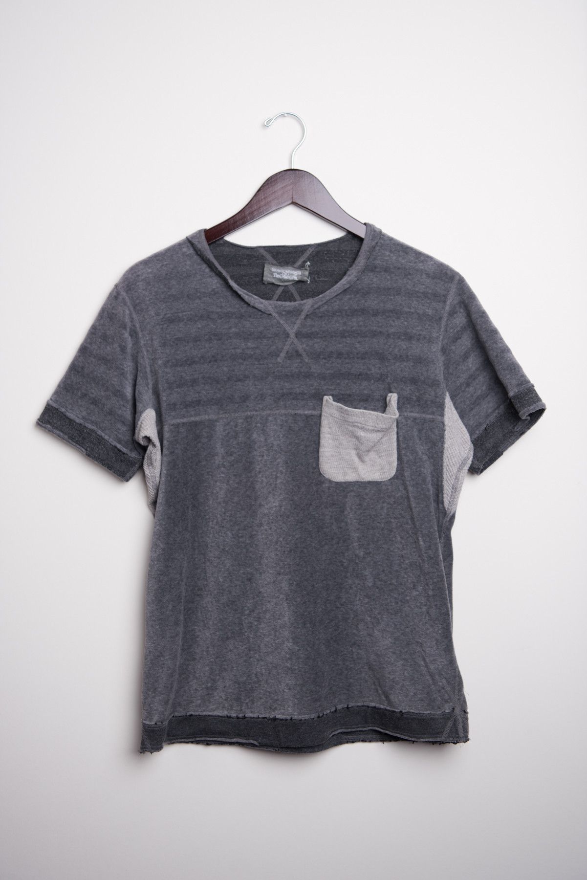 Takahiromiyashita The Soloist. Gray mixed fabric tee Size US S / EU 44-46 / 1 - 7 Thumbnail