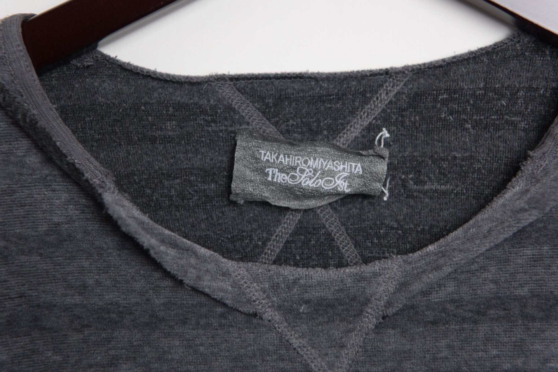 Takahiromiyashita The Soloist. Gray mixed fabric tee Size US S / EU 44-46 / 1 - 3 Thumbnail