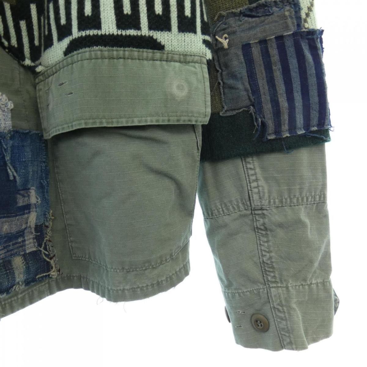 Alanui × Greg Lauren Greg Lauren x Alanui Cashmere Patchwork Kimono Size US M / EU 48-50 / 2 - 7 Thumbnail