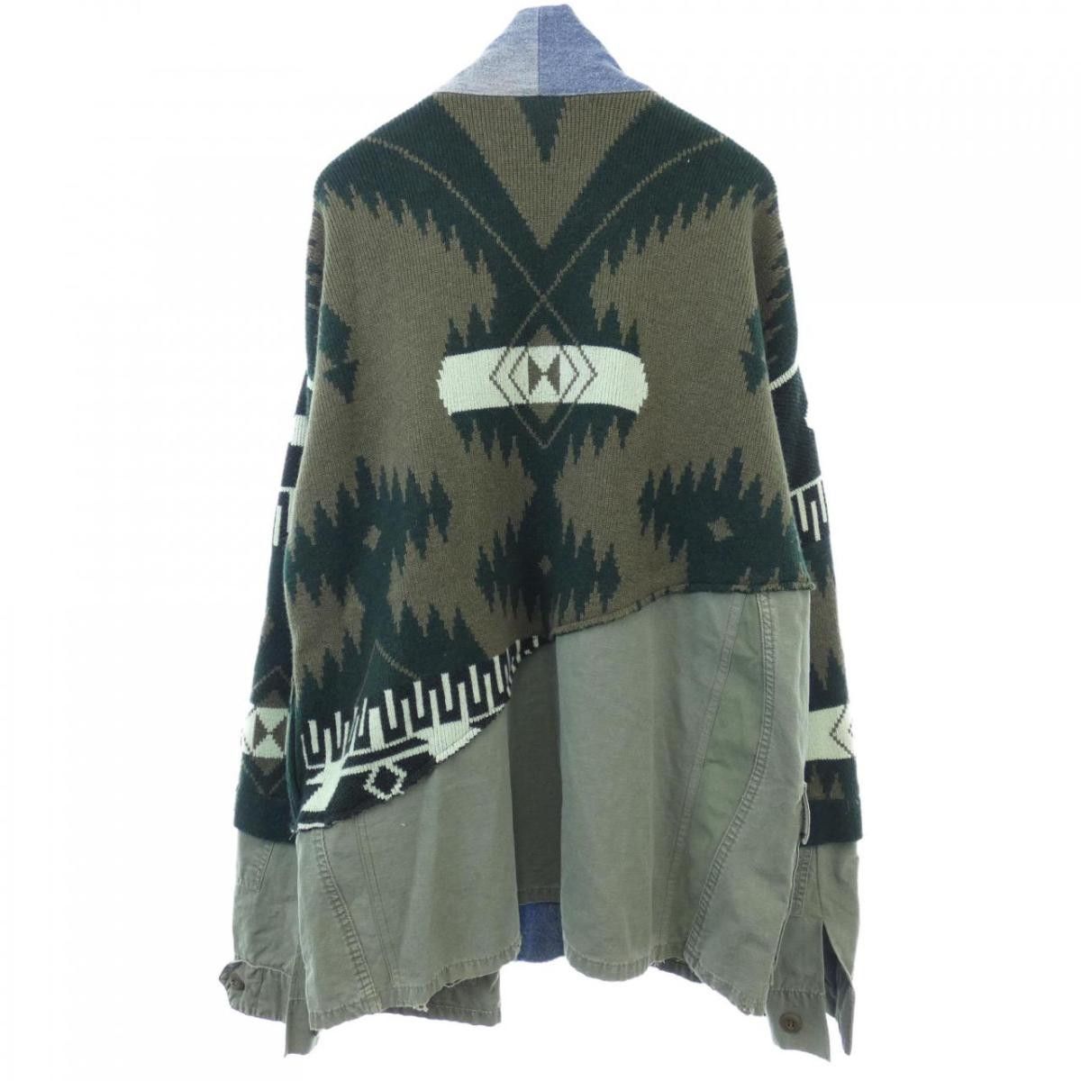 Alanui × Greg Lauren Greg Lauren x Alanui Cashmere Patchwork Kimono Size US M / EU 48-50 / 2 - 3 Thumbnail