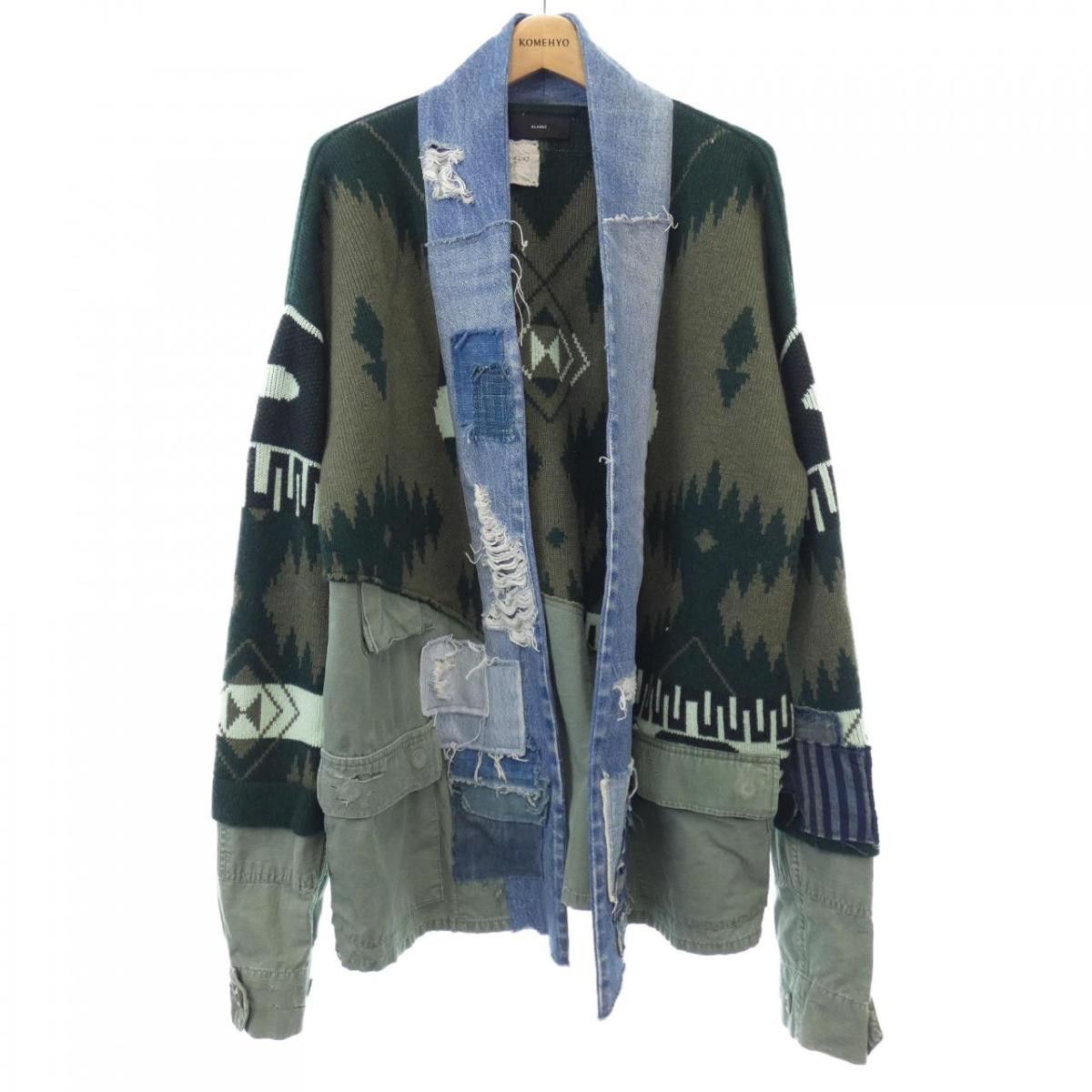 Alanui × Greg Lauren Greg Lauren x Alanui Cashmere Patchwork Kimono Size US M / EU 48-50 / 2 - 2 Thumbnail