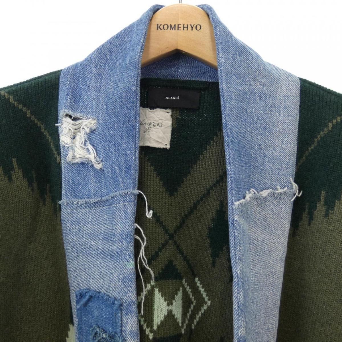 Alanui × Greg Lauren Greg Lauren x Alanui Cashmere Patchwork Kimono Size US M / EU 48-50 / 2 - 6 Thumbnail