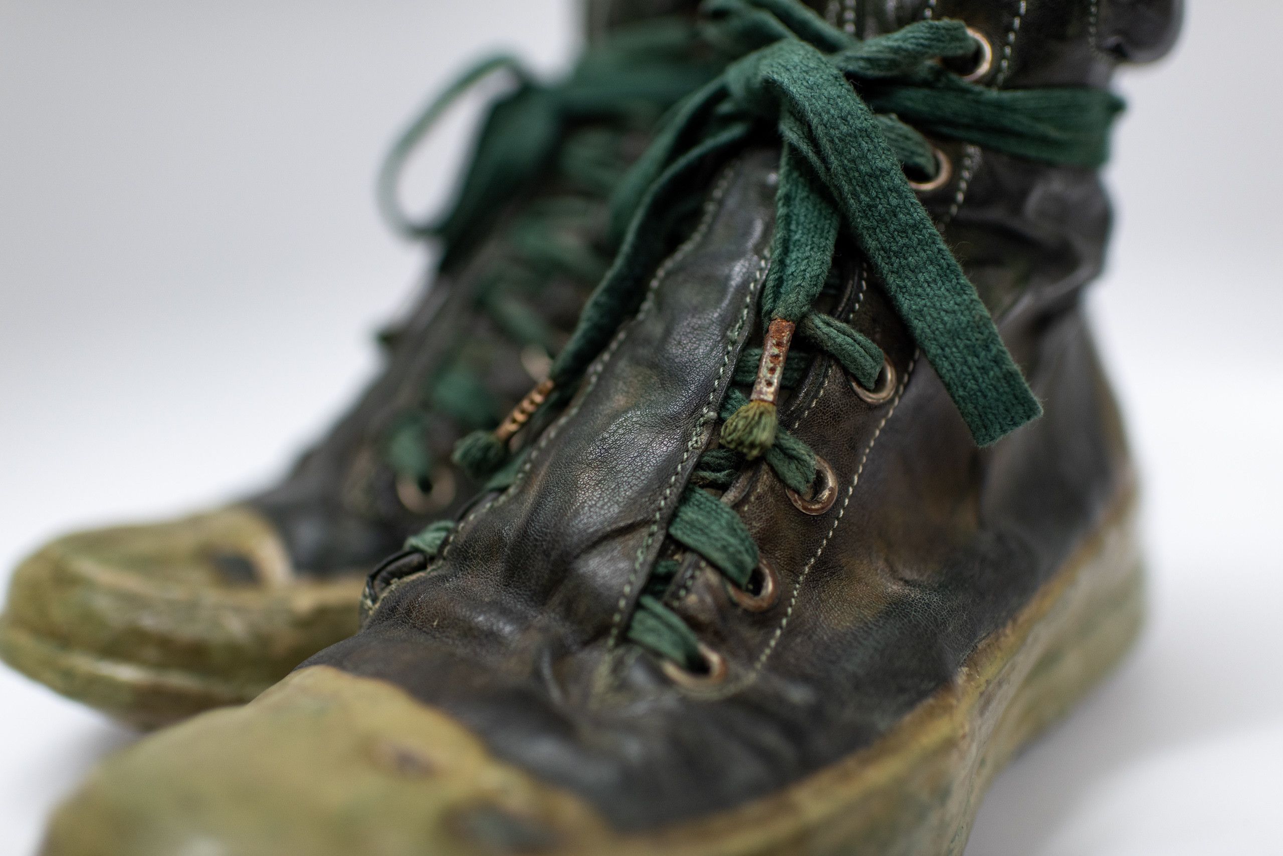 Carol Christian Poell Drip Sneakers (AM/2524), BLACK w/Green Drip Size US 9 / EU 42 - 7 Thumbnail