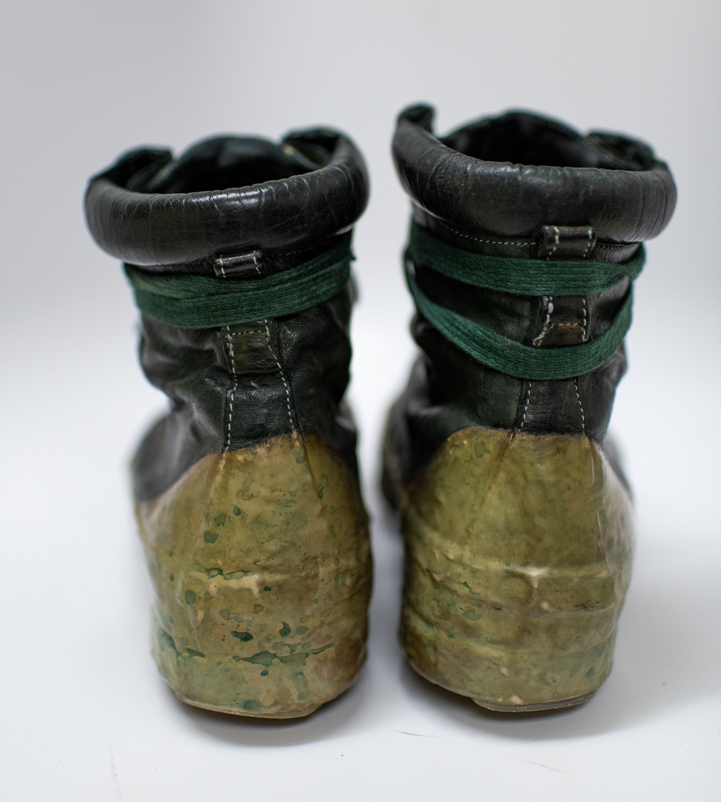 Carol Christian Poell Drip Sneakers (AM/2524), BLACK w/Green Drip Size US 9 / EU 42 - 3 Thumbnail