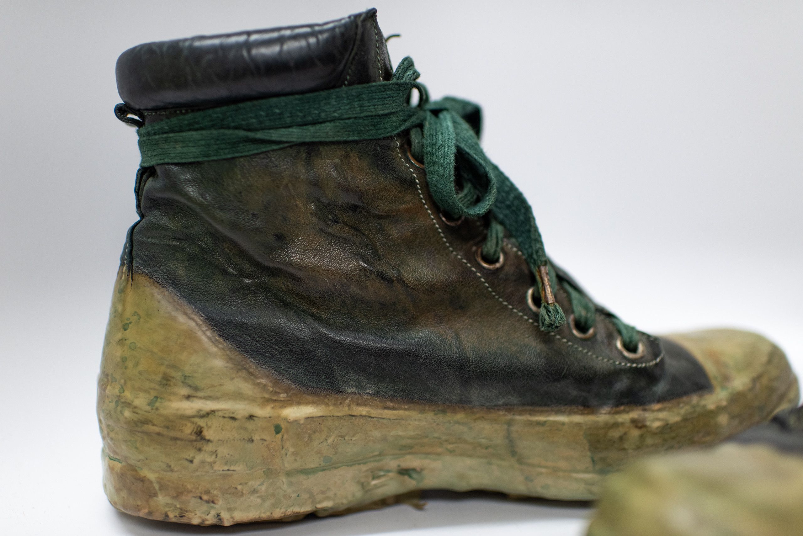 Carol Christian Poell Drip Sneakers (AM/2524), BLACK w/Green Drip Size US 9 / EU 42 - 15 Thumbnail