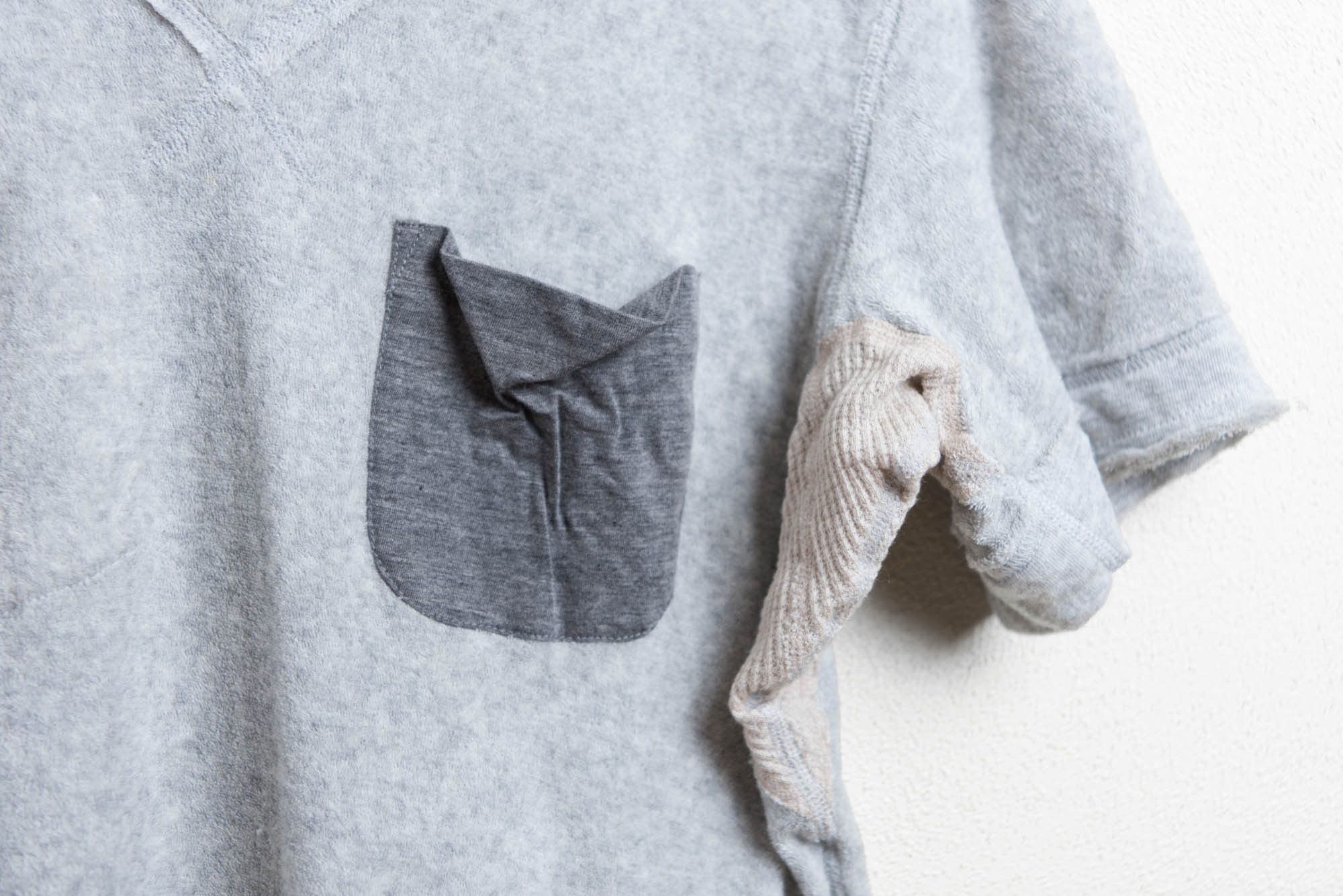 Takahiromiyashita The Soloist. V-neck Pocket T-Shirt Grey Size US XS / EU 42 / 0 - 4 Thumbnail
