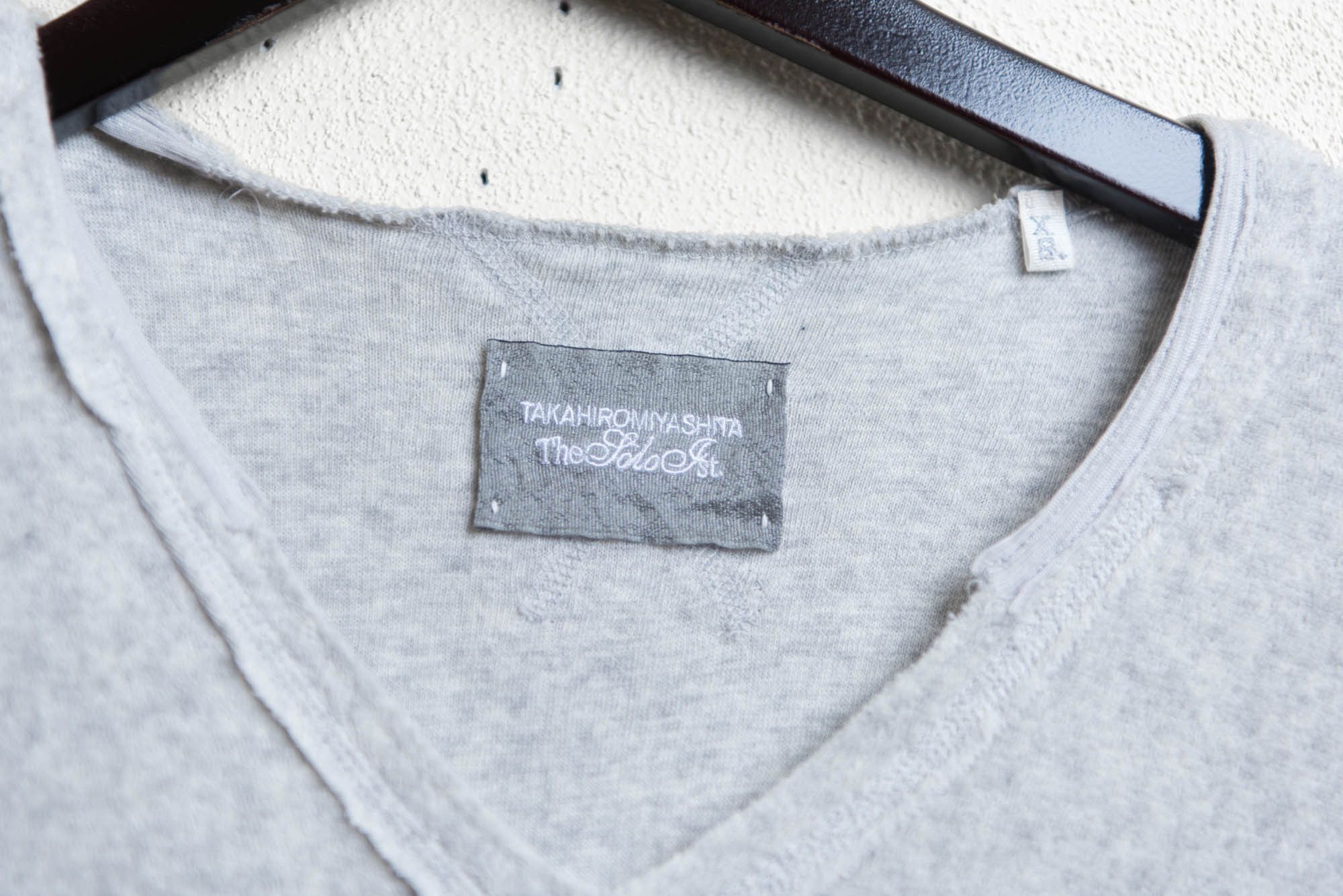 Takahiromiyashita The Soloist. V-neck Pocket T-Shirt Grey Size US XS / EU 42 / 0 - 5 Thumbnail