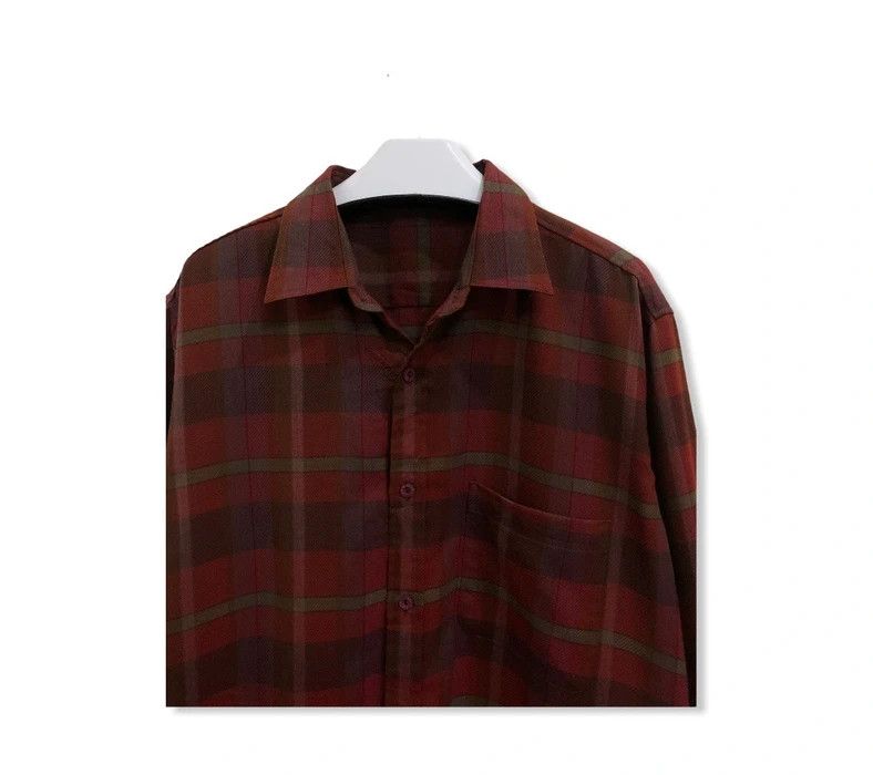 Flannel × Vintage Vintage Monsieur Sunmaruka Plaid Tartan Flannel Shirt 👕 Size US M / EU 48-50 / 2 - 2 Thumbnail