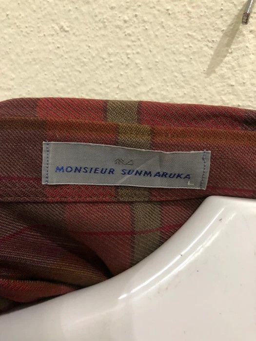 Flannel × Vintage Vintage Monsieur Sunmaruka Plaid Tartan Flannel Shirt 👕 Size US M / EU 48-50 / 2 - 4 Thumbnail