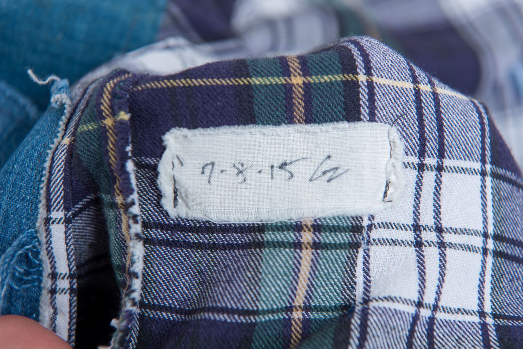 Greg Lauren Flannel Studio Shirt w/ Patchwork Size US M / EU 48-50 / 2 - 13 Thumbnail