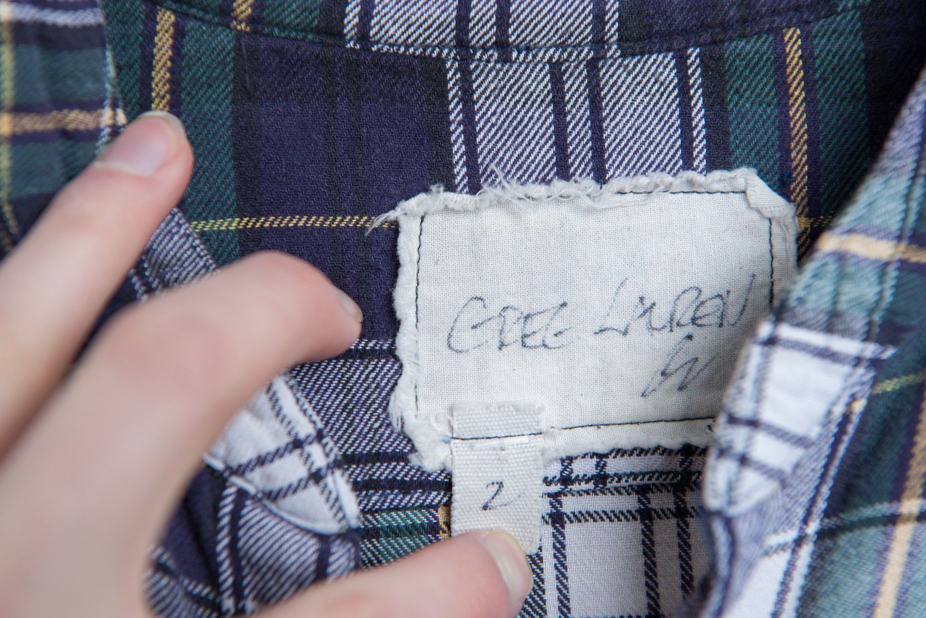 Greg Lauren Flannel Studio Shirt w/ Patchwork Size US M / EU 48-50 / 2 - 7 Thumbnail