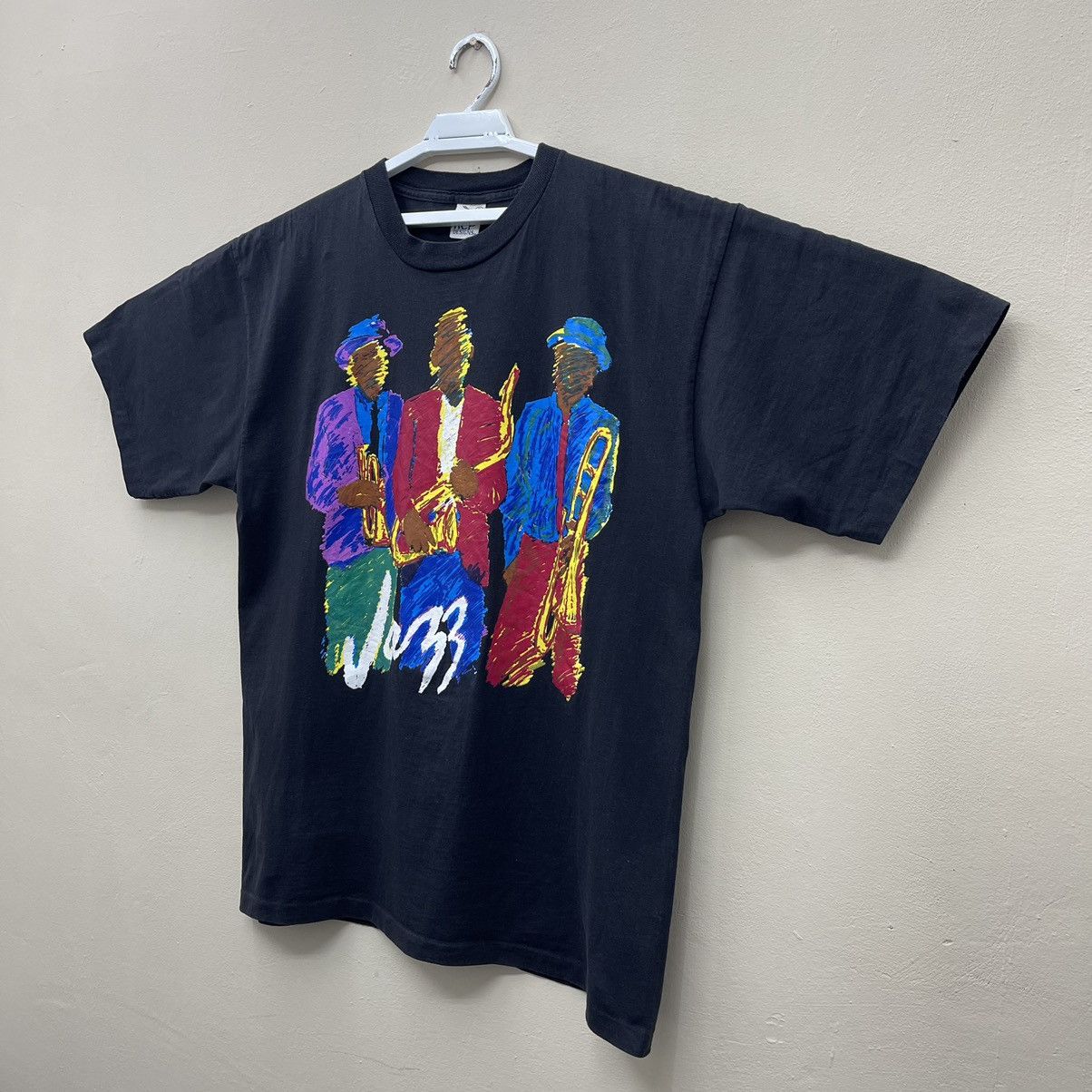 Band Tees × Beauty Beast × Vintage Vintage Jazz Music Davis Retro Sound Rhythm Blues Soul Size US XL / EU 56 / 4 - 5 Thumbnail