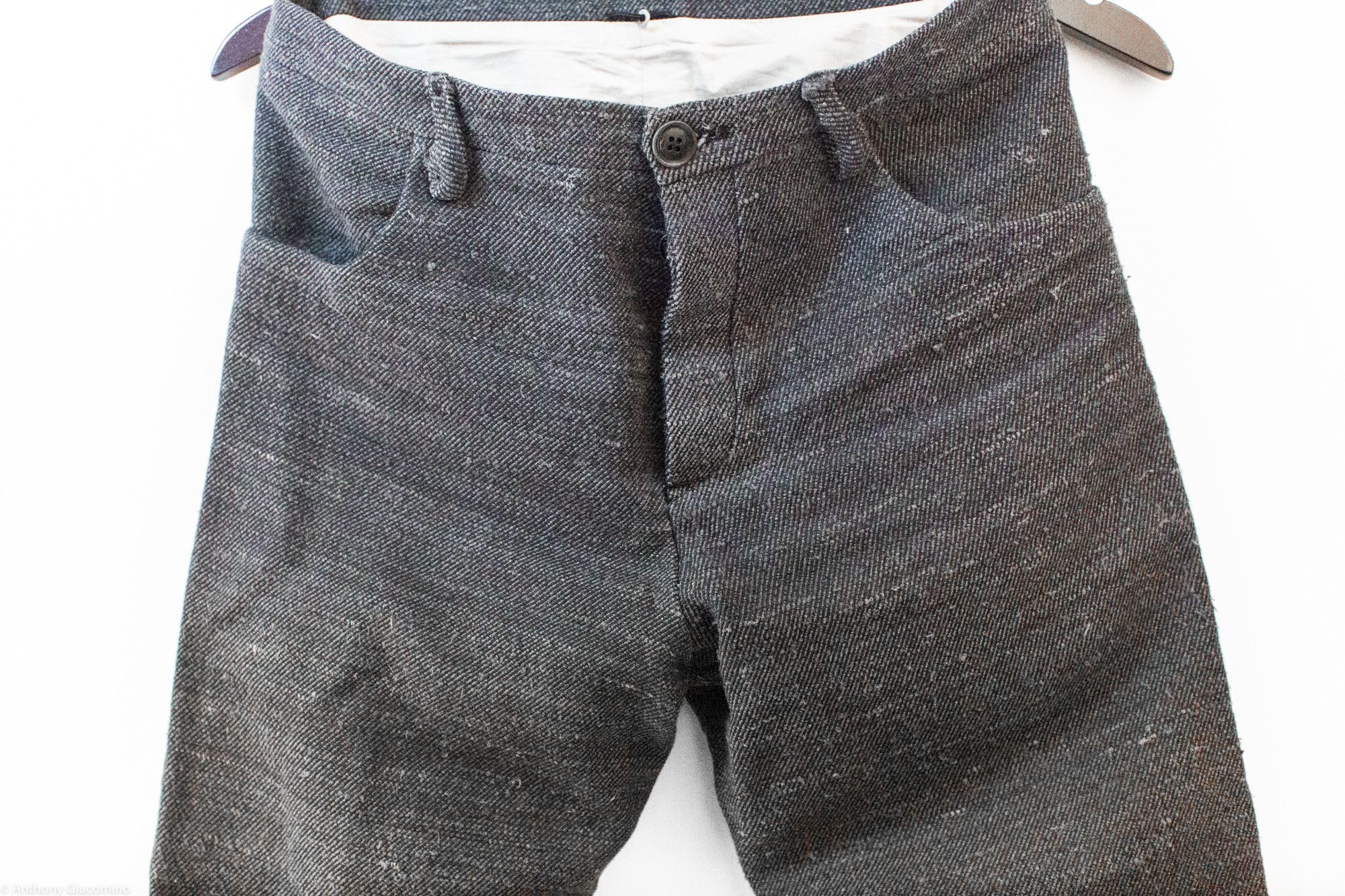 Label Under Construction Handspun Tussah Silk One-Cut Pants Size US 30 / EU 46 - 2 Thumbnail