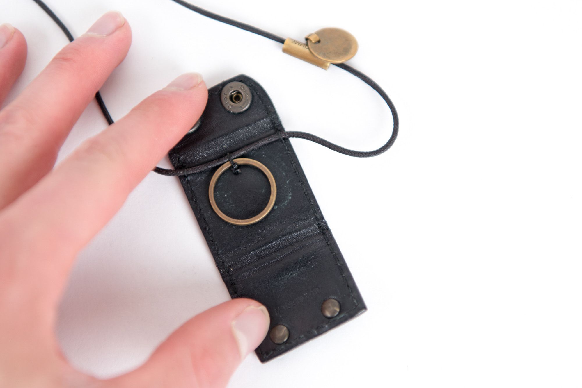 Dior Leather pouch necklace Size ONE SIZE - 5 Thumbnail