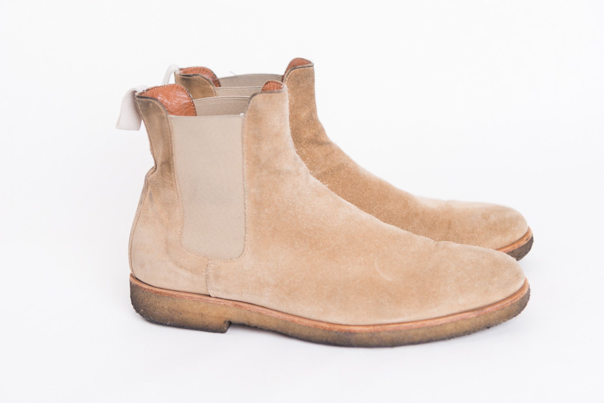 Common Projects Tan Suede Chelsea Size US 9 / EU 42 - 2 Thumbnail