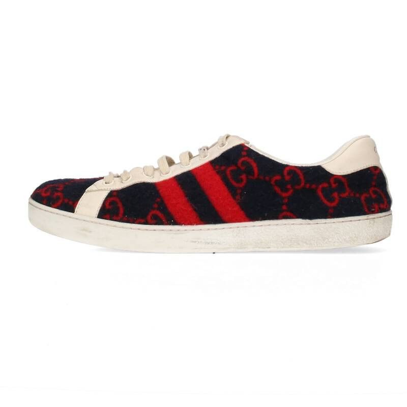 Gucci Felt Low Top GG Motif Sneakers Size US 9 / EU 42 - 2 Thumbnail
