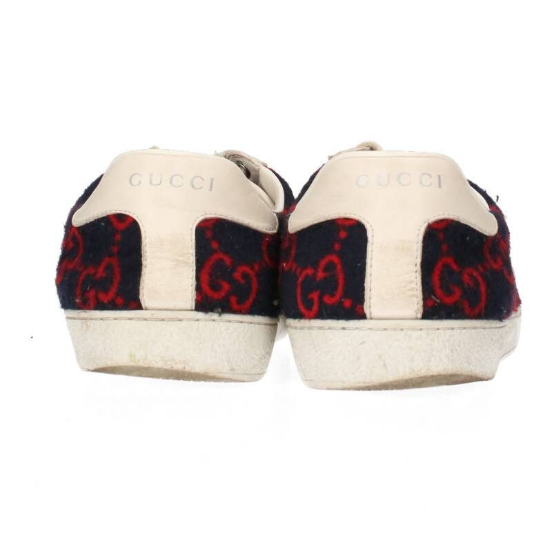 Gucci Felt Low Top GG Motif Sneakers Size US 9 / EU 42 - 8 Thumbnail