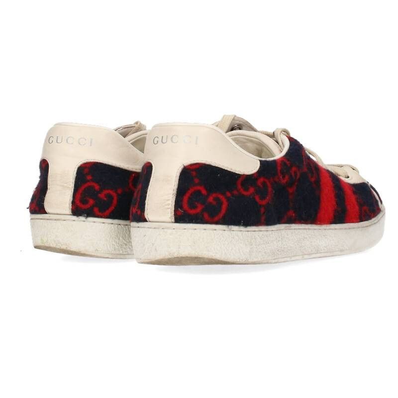 Gucci Felt Low Top GG Motif Sneakers Size US 9 / EU 42 - 3 Thumbnail