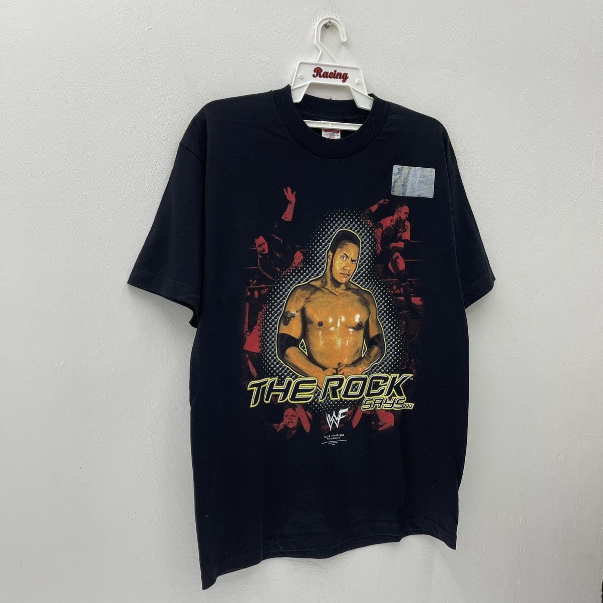 WWE THE ROCK Vintage Tee Check In to The Smackdown Hotel! Size US L / EU 52-54 / 3 - 6 Thumbnail