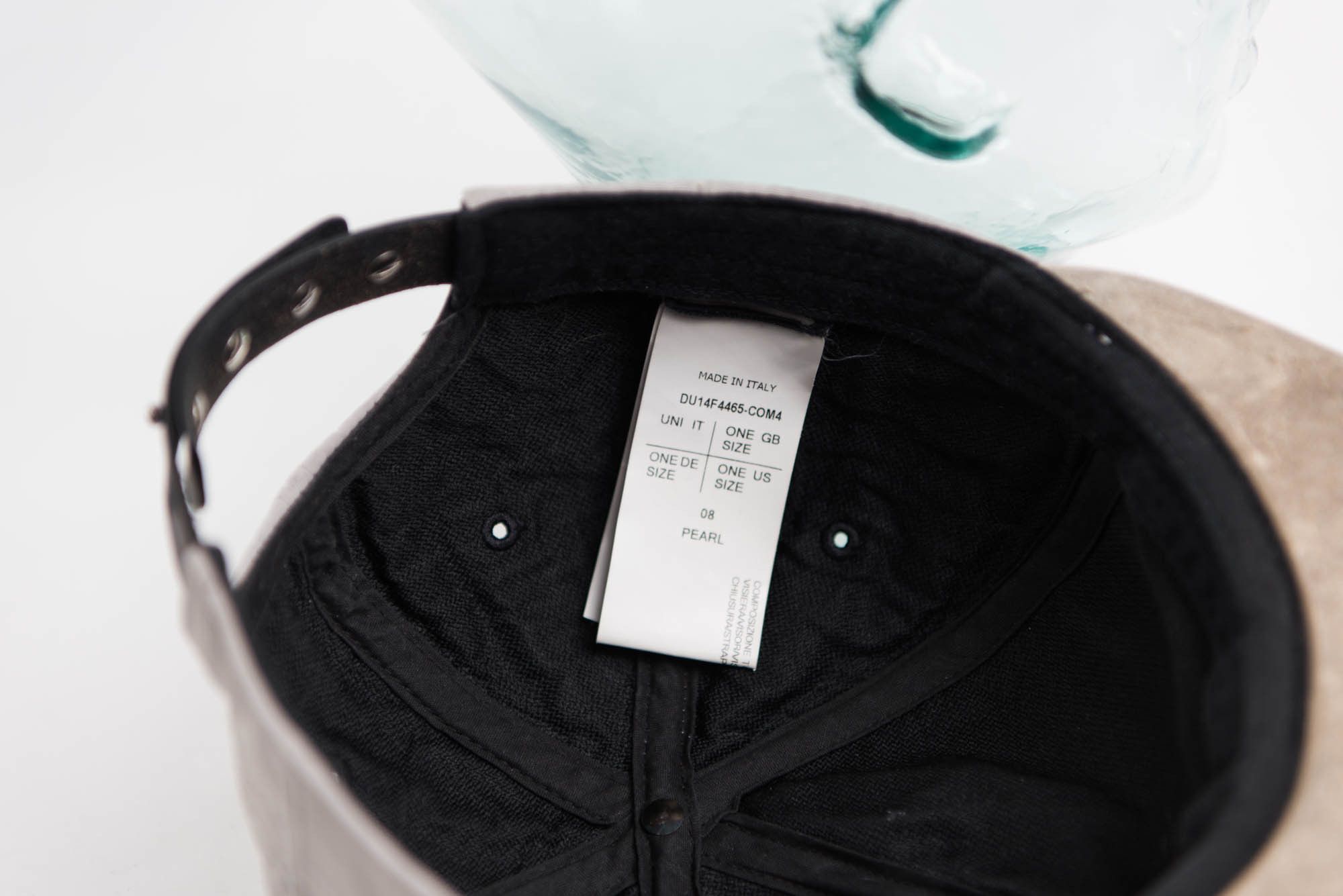 Rick Owens Drkshdw Pearl Hat Blistered Leather Brim Size ONE SIZE - 7 Thumbnail