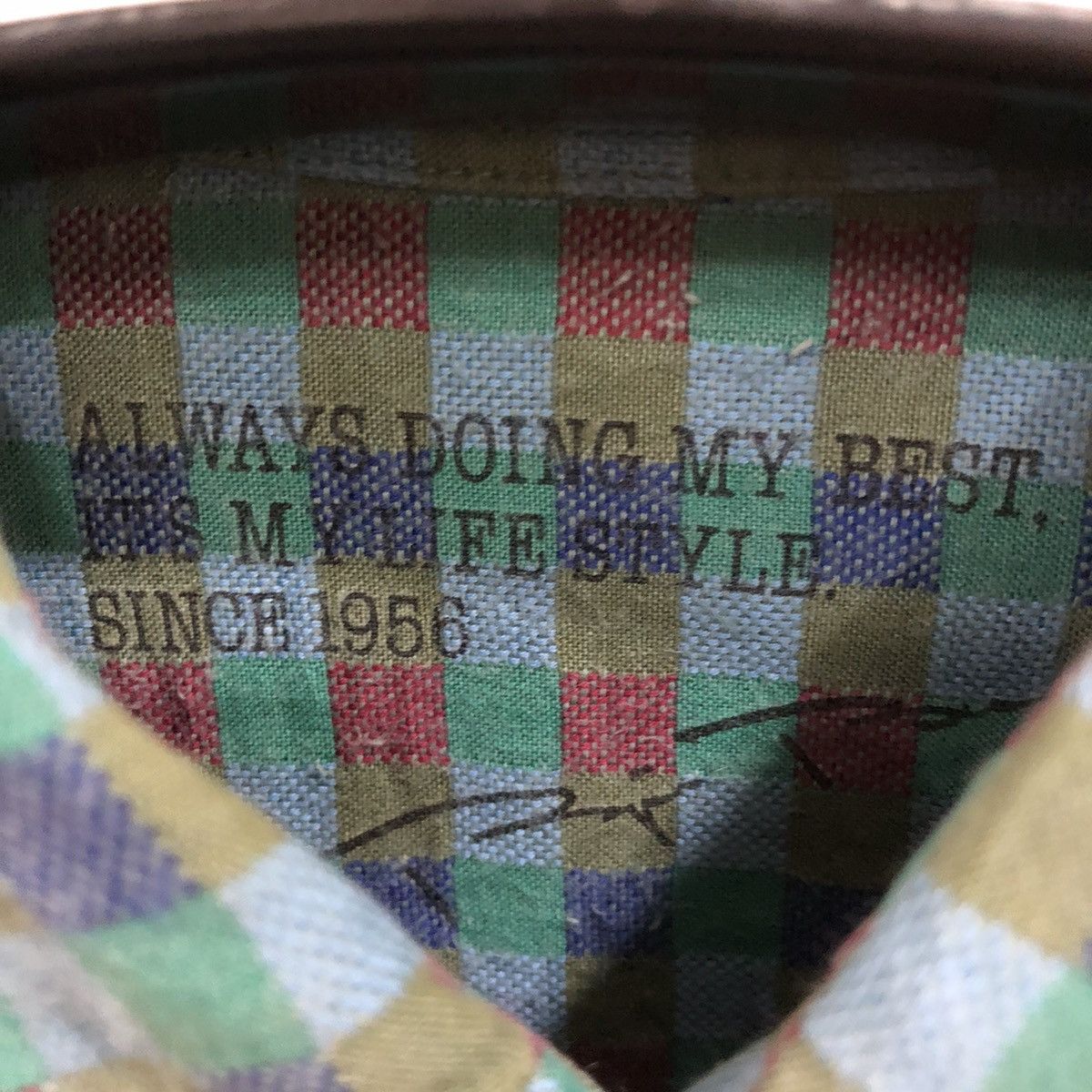 Flannel × Vintage Vintage Plaid Tartan Flannel Shirt 👕 Size US M / EU 48-50 / 2 - 4 Thumbnail