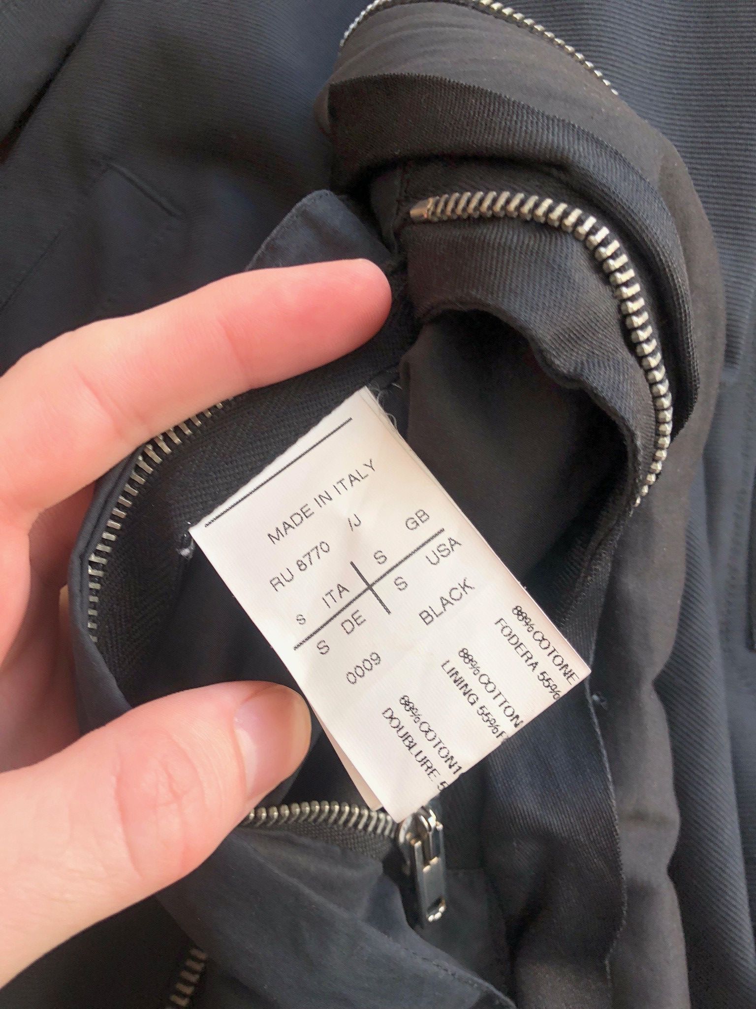 Rick Owens SS11 Anthem Ma-1 Cord Bomber Jacket Size S Rick Owens Size US S / EU 44-46 / 1 - 11 Thumbnail