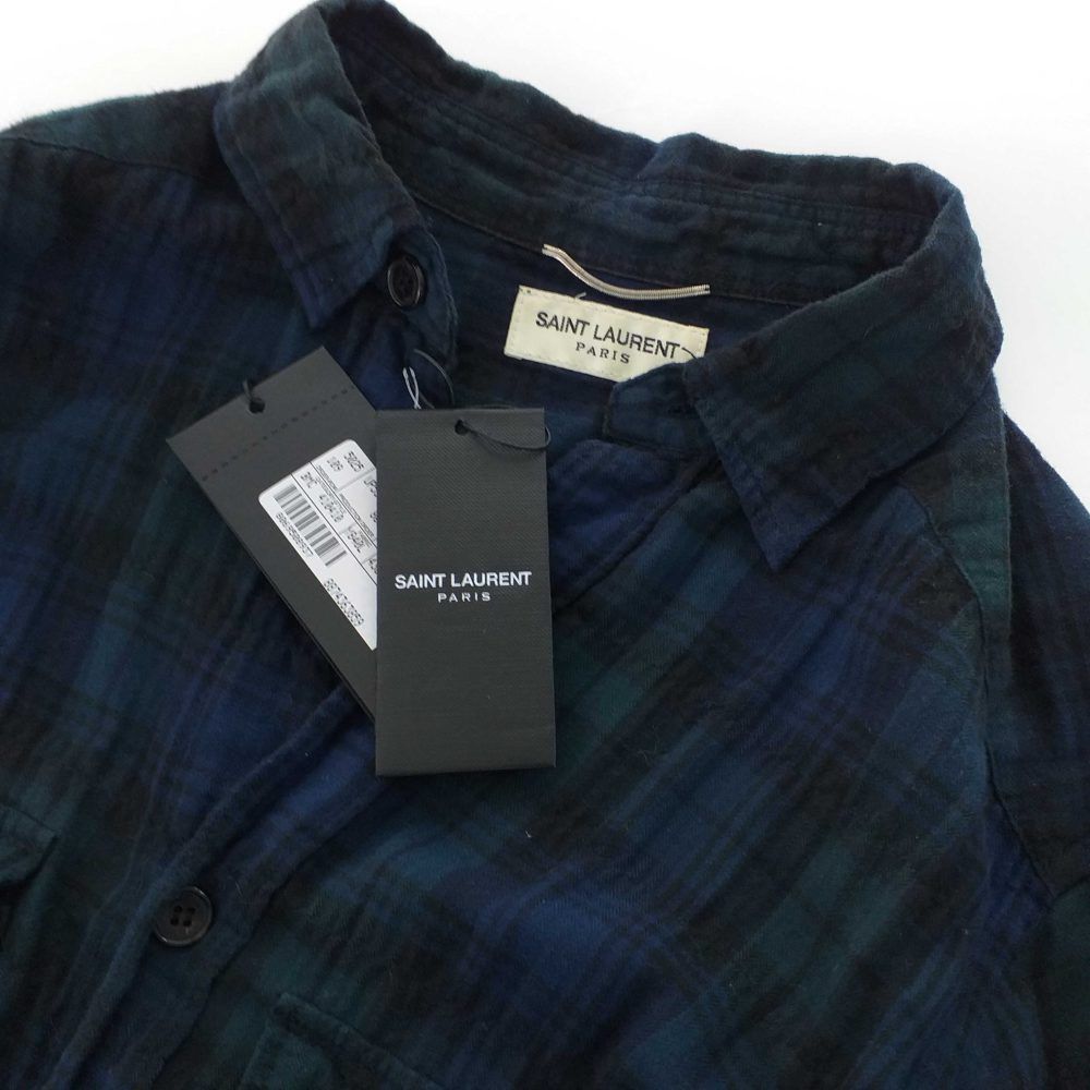 Saint Laurent Paris Bleached Flannel Size US S / EU 44-46 / 1 - 7 Thumbnail