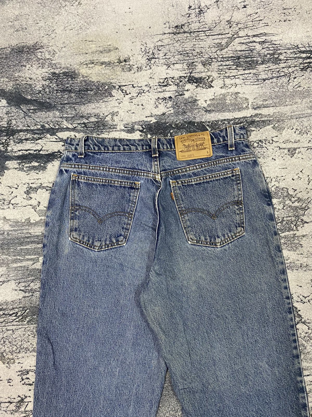 Levi's × Vintage Vintage Levis 950 15951 Orange Tab Denim Jeans Size US 33 - 7 Thumbnail
