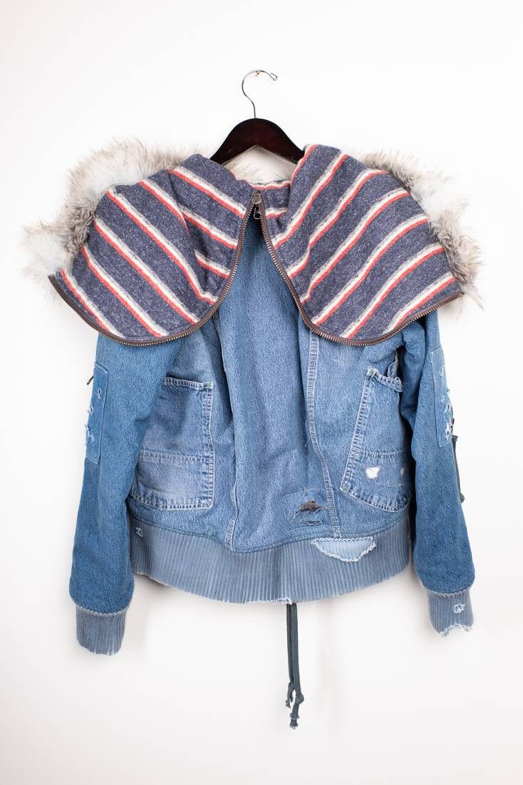 Greg Lauren Brand New Denim Flight Jacket Size US M / EU 48-50 / 2 - 21 Thumbnail