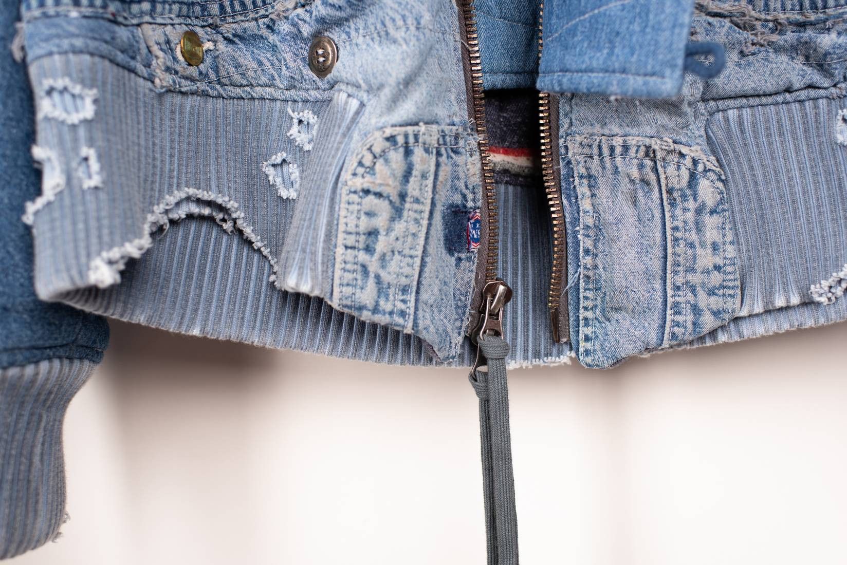 Greg Lauren Brand New Denim Flight Jacket Size US M / EU 48-50 / 2 - 6 Thumbnail