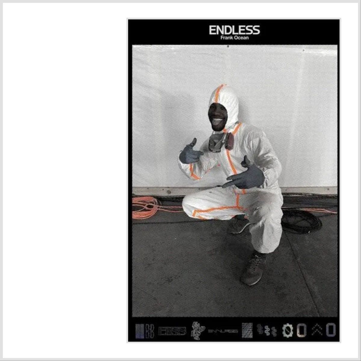image of Frank Ocean Endless Double Sided Poster Authentic in Black, Men's