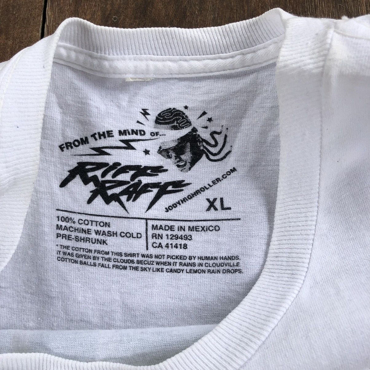 Rap Tees Riff Raff Rappers Tour T Shirt Size US XL / EU 56 / 4 - 5 Thumbnail