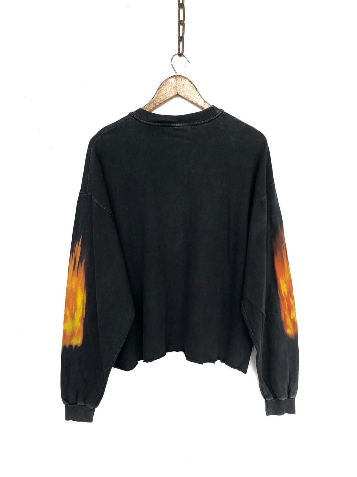 Band Tees 90s Pantera Flame Head Distress LS Shirt Metal Size US L / EU 52-54 / 3 - 6 Thumbnail