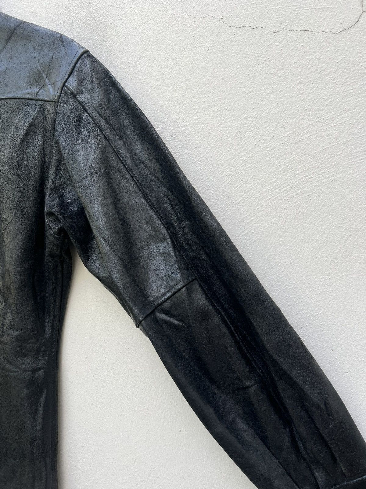 Leather B.B.H. Clothing Japan Distress Cow Leather Western Shirt Size US M / EU 48-50 / 2 - 18 Thumbnail