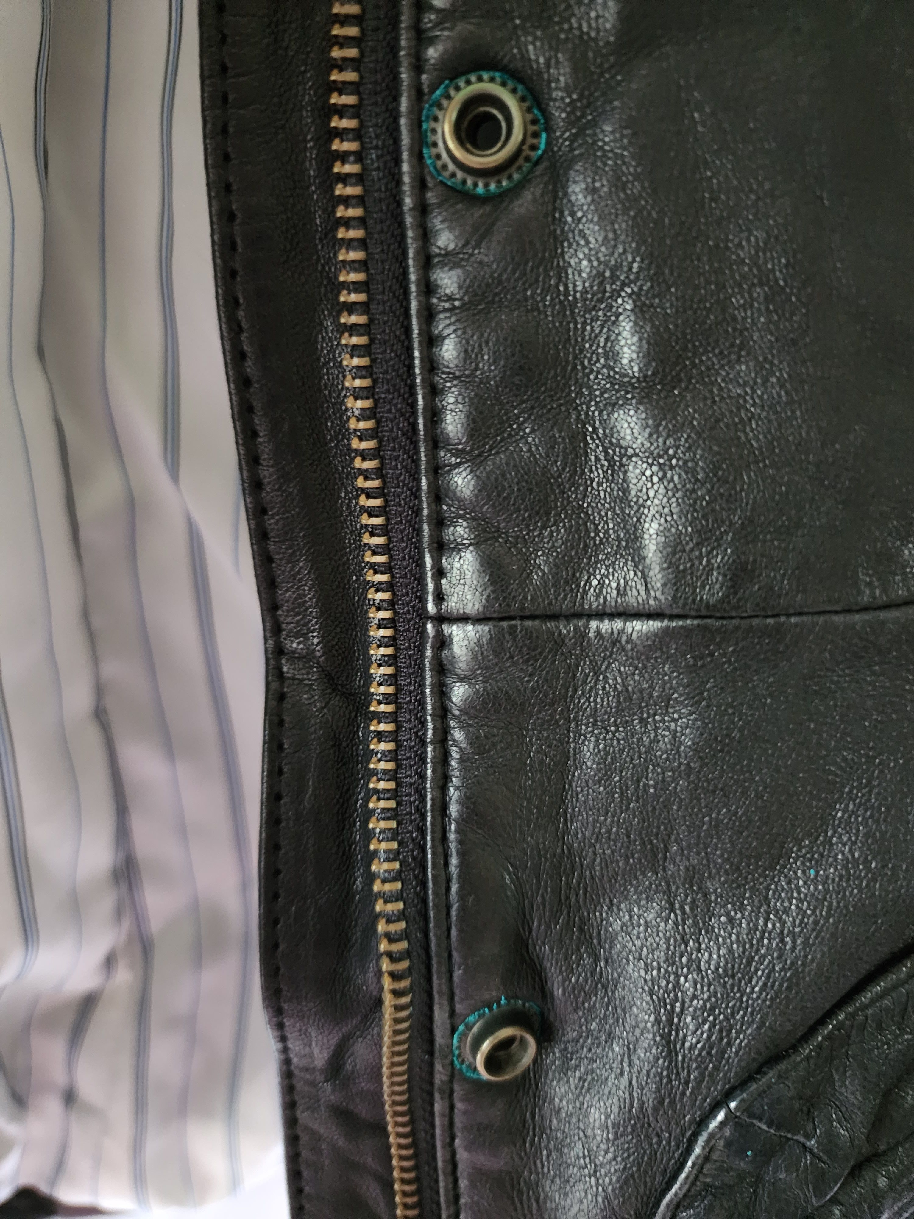 Gap Gap Black 100% Genuine Leather Belted Moto Jacket Coat XS Size XS / US 0-2 / IT 36-38 - 9 Thumbnail